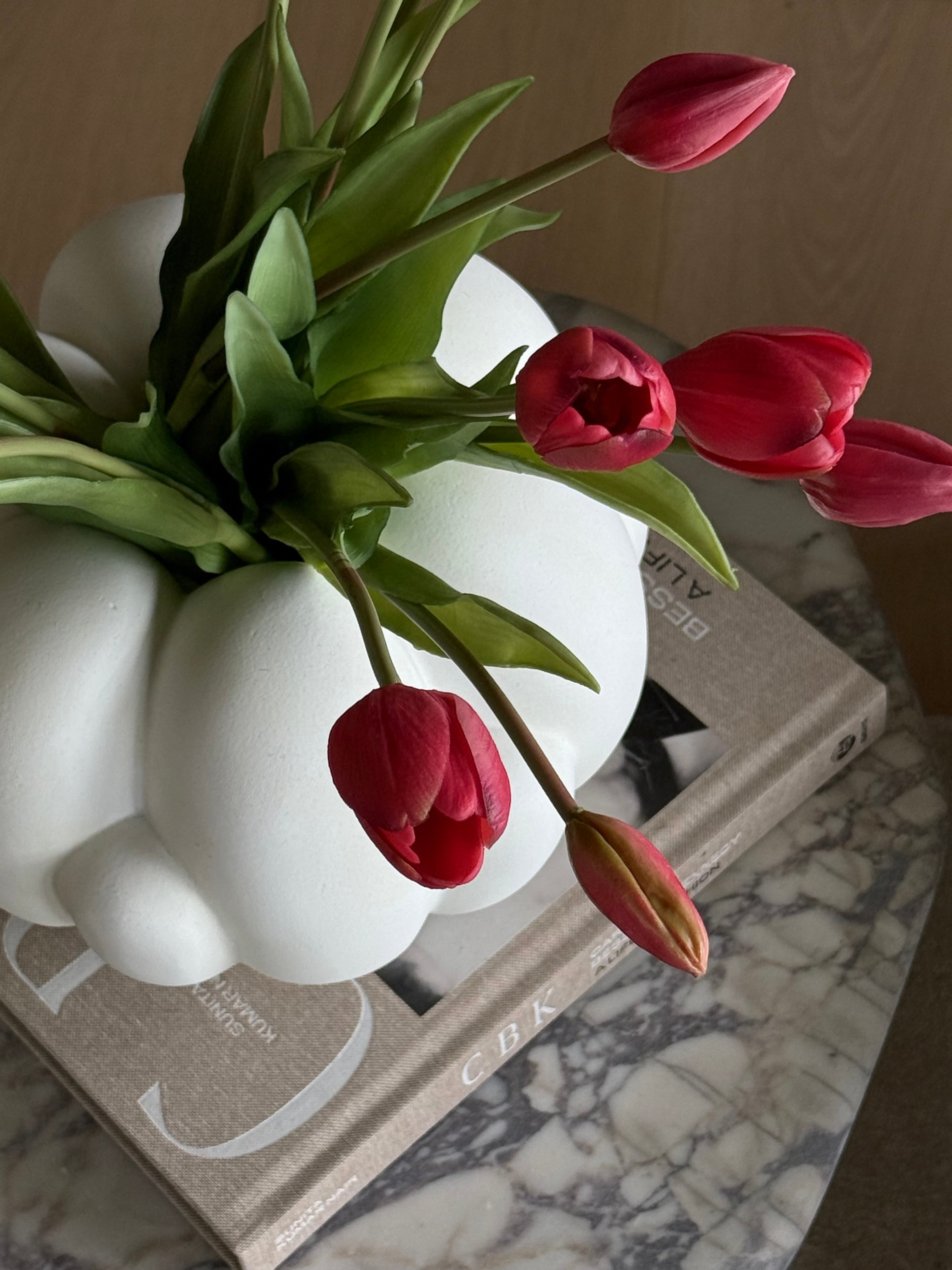 Tulipanbukett mørk rosa 15 stk