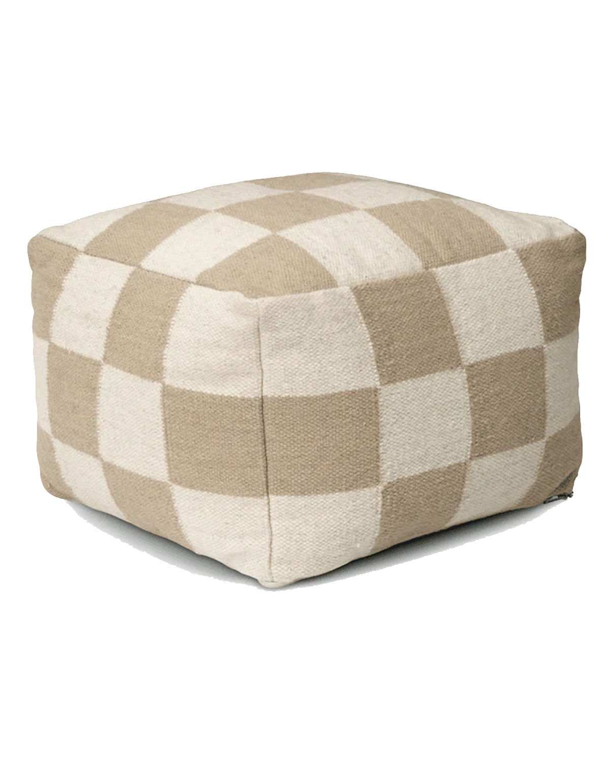 Square puff beige