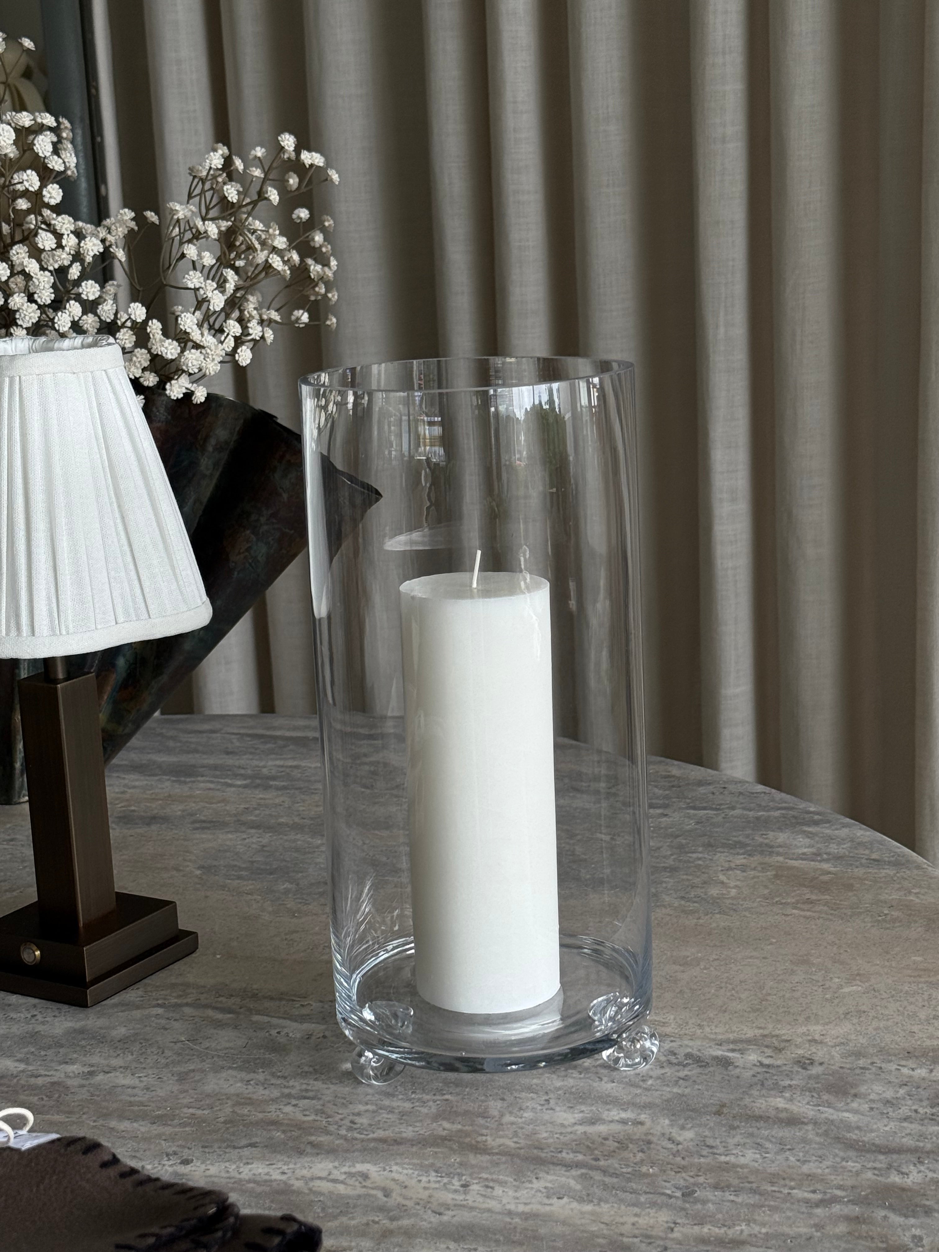Glassbolle med 3 ben 33cm