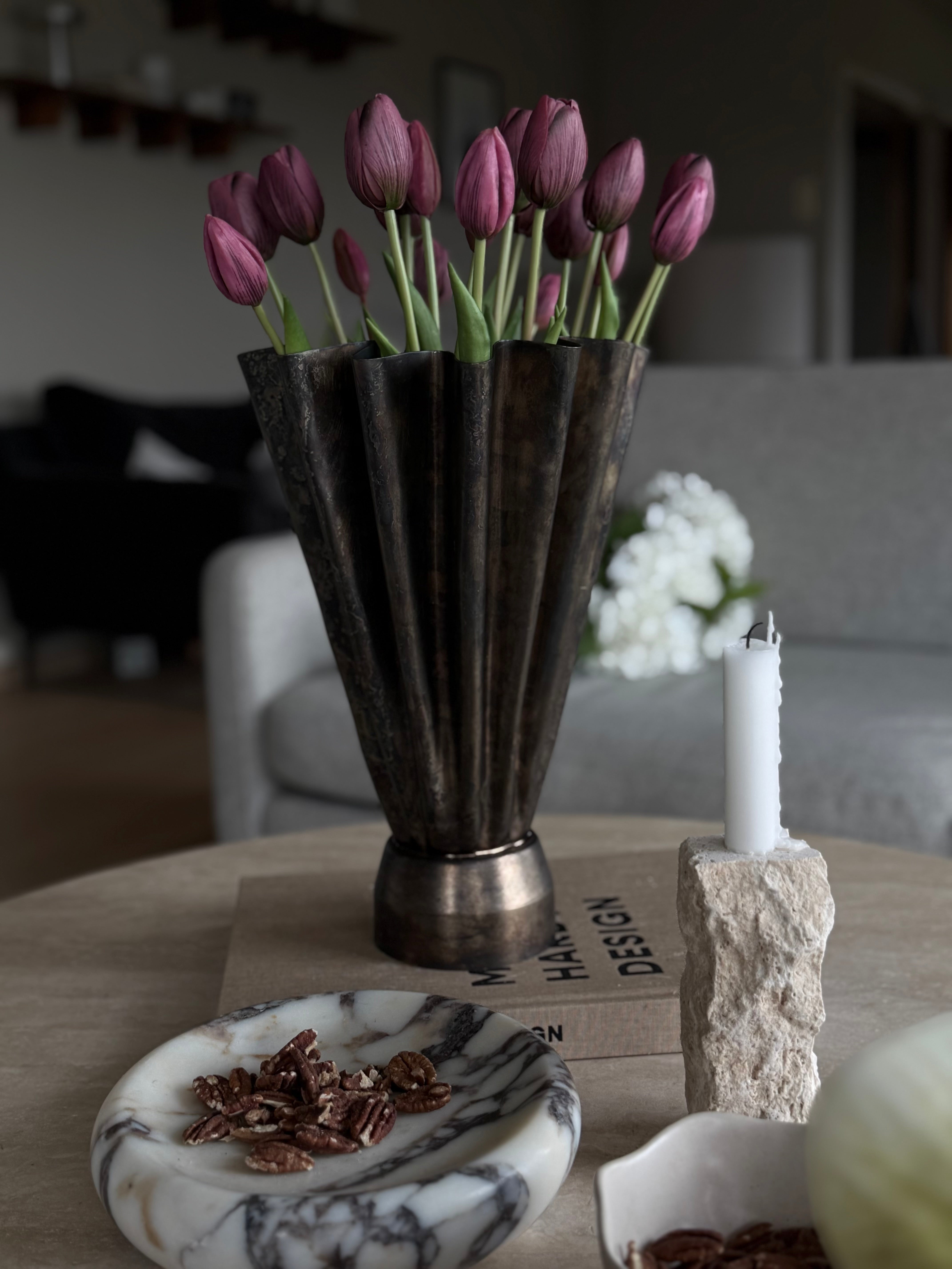 Tulipanbukett burgunder 15stk