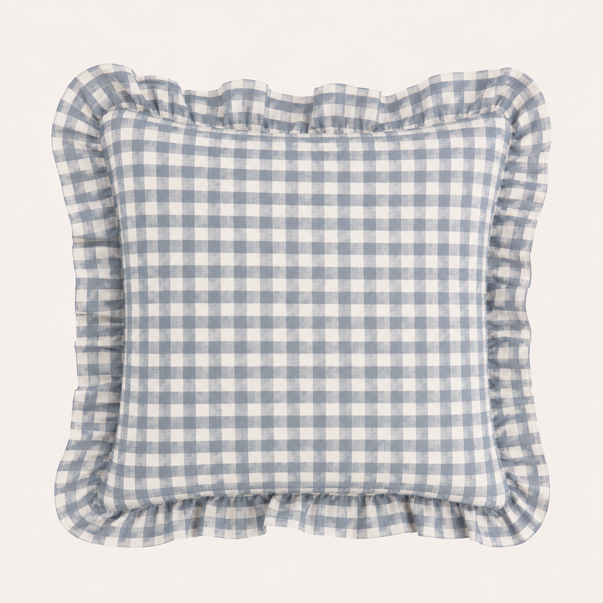 Gingham putetrekk dus blå