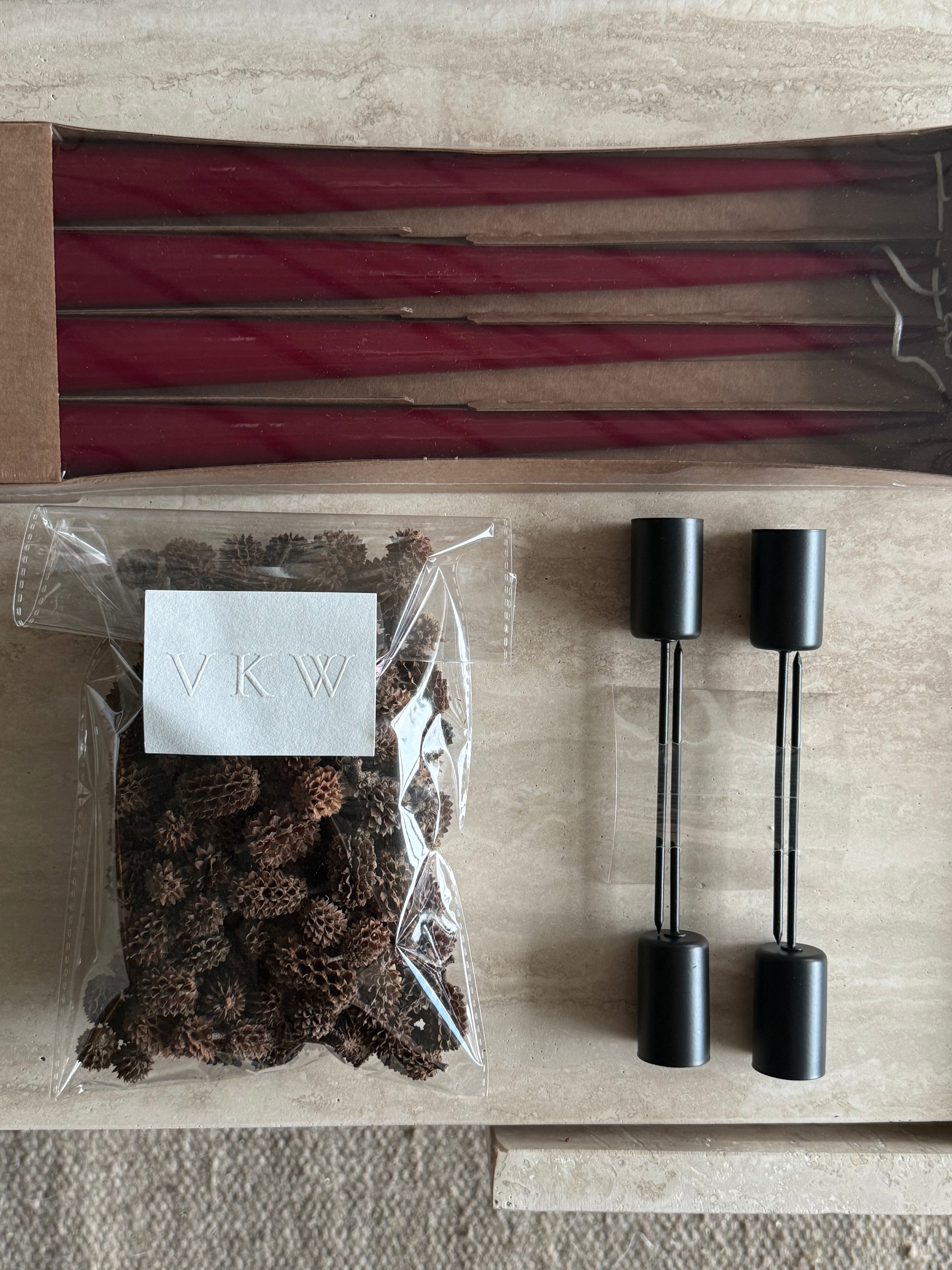 Adventskit mørk rød