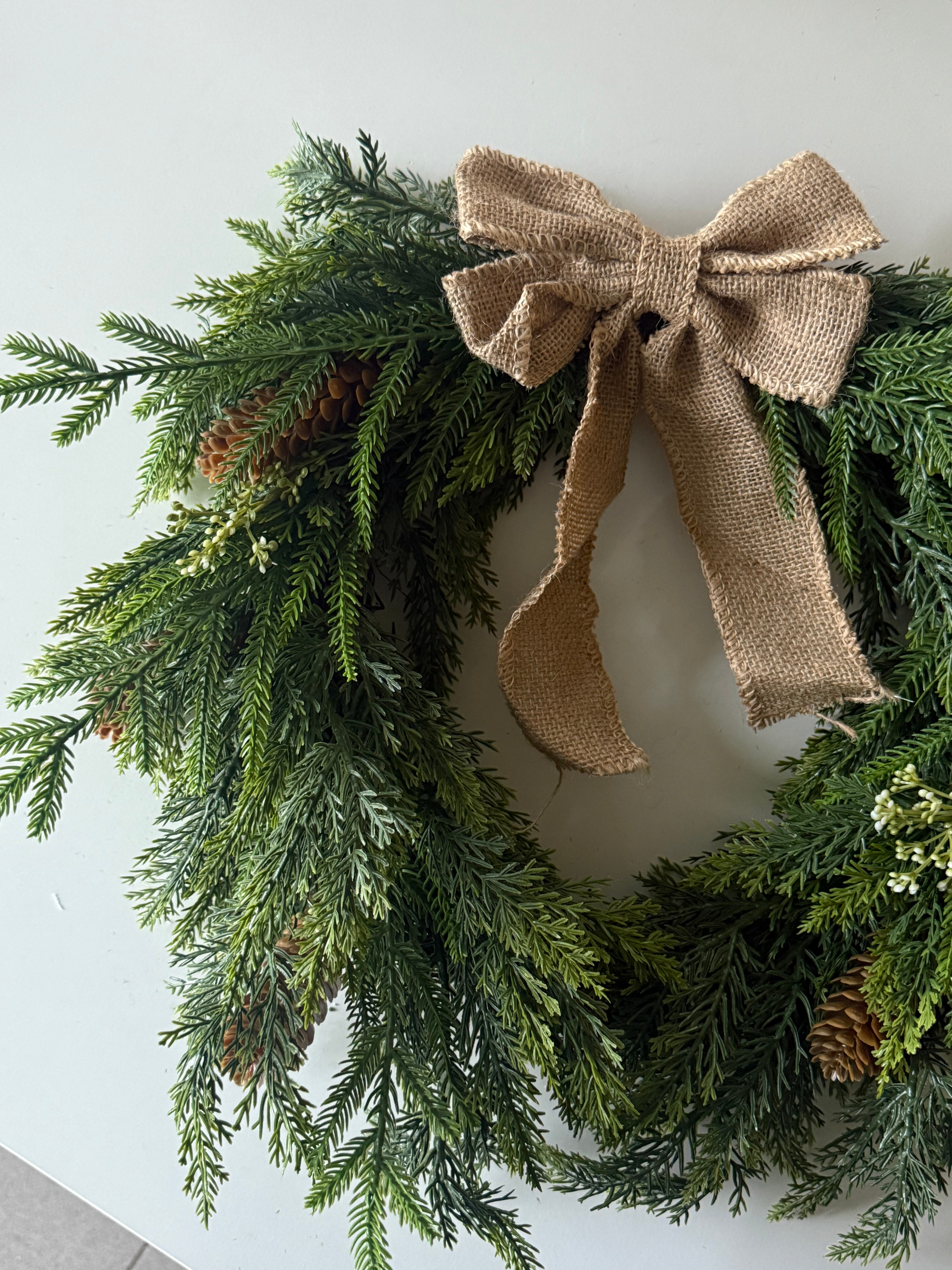 Krans med sløyfe medium