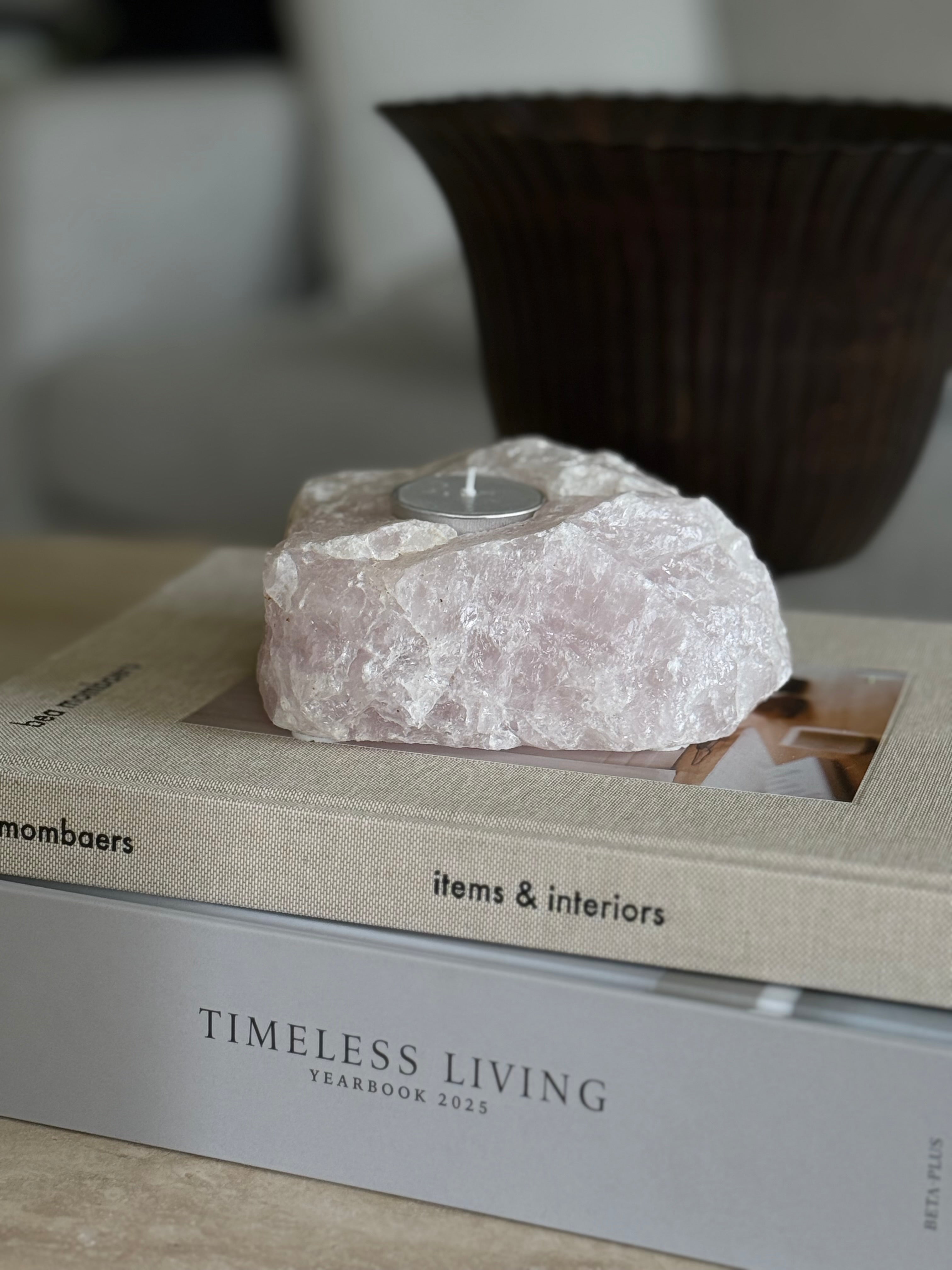 Quartz telysholder isrosa