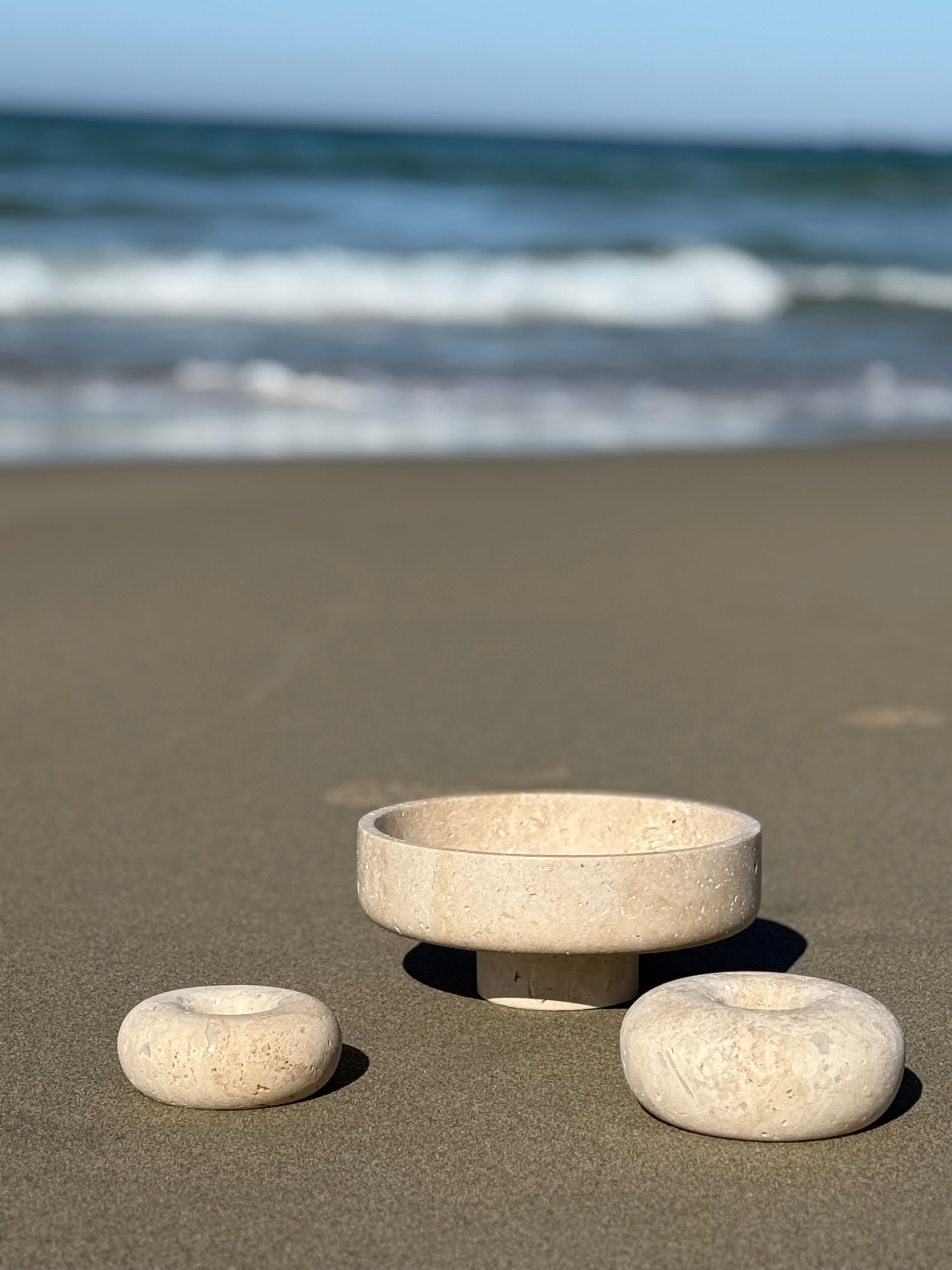 Amara bowl lys travertin Ø25cm