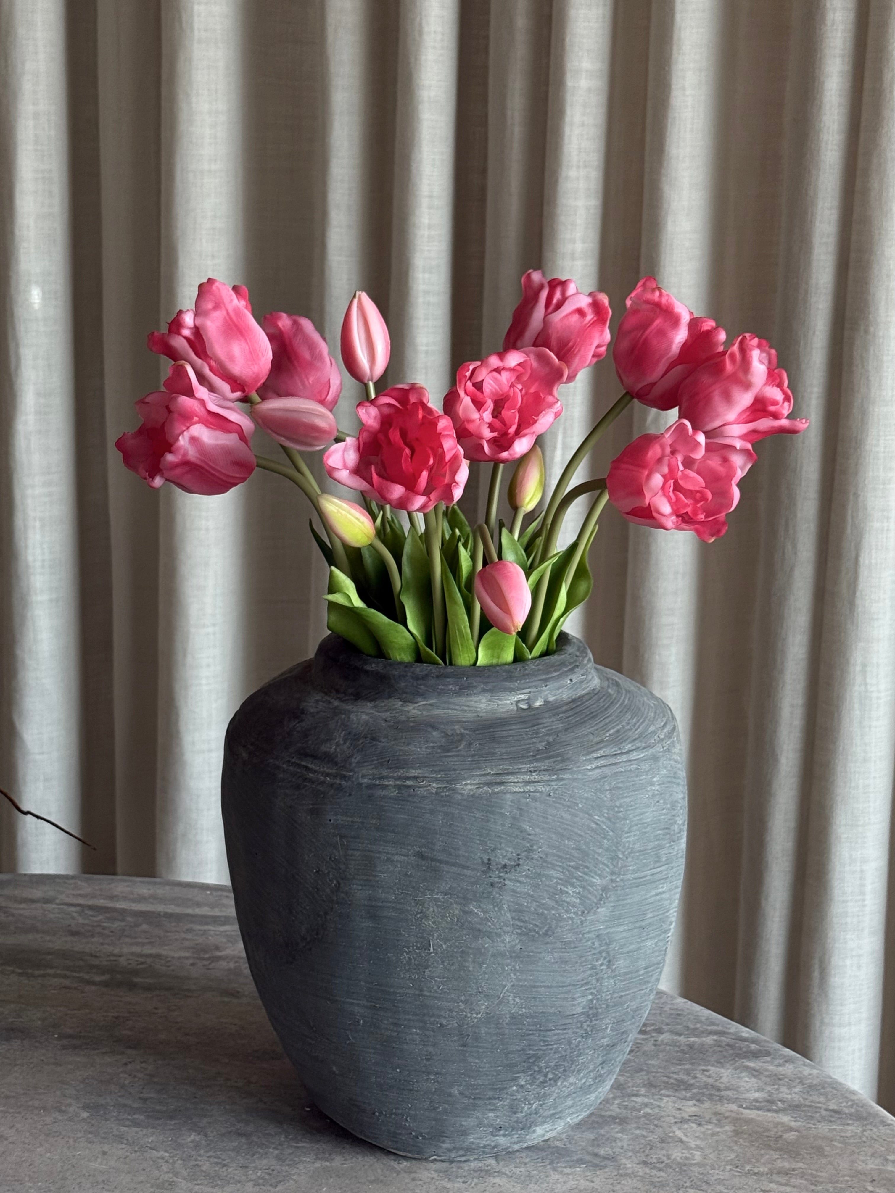Tulipan premiumbukett klar rosa