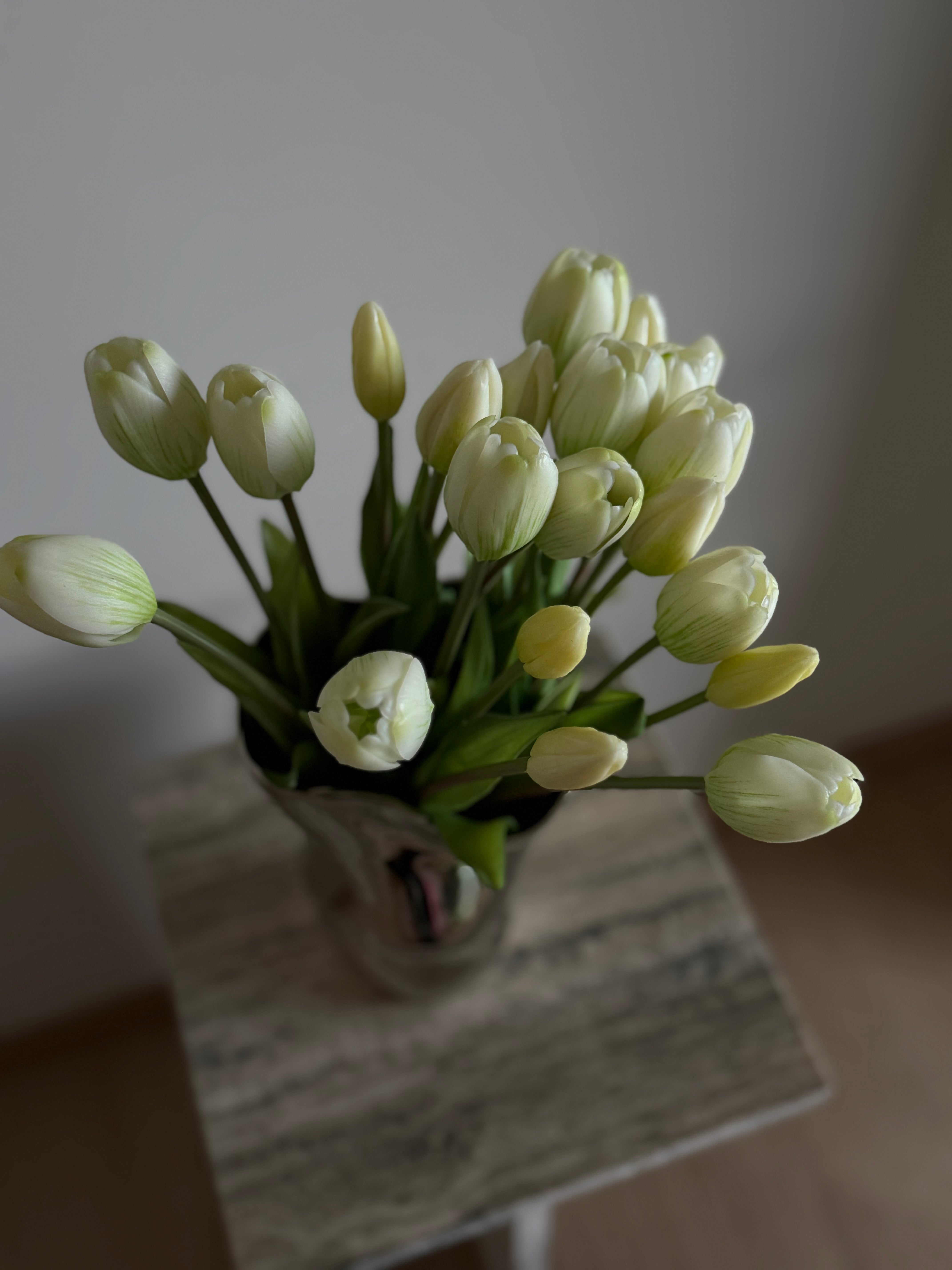 Tulipanbukett hvit 20 stk