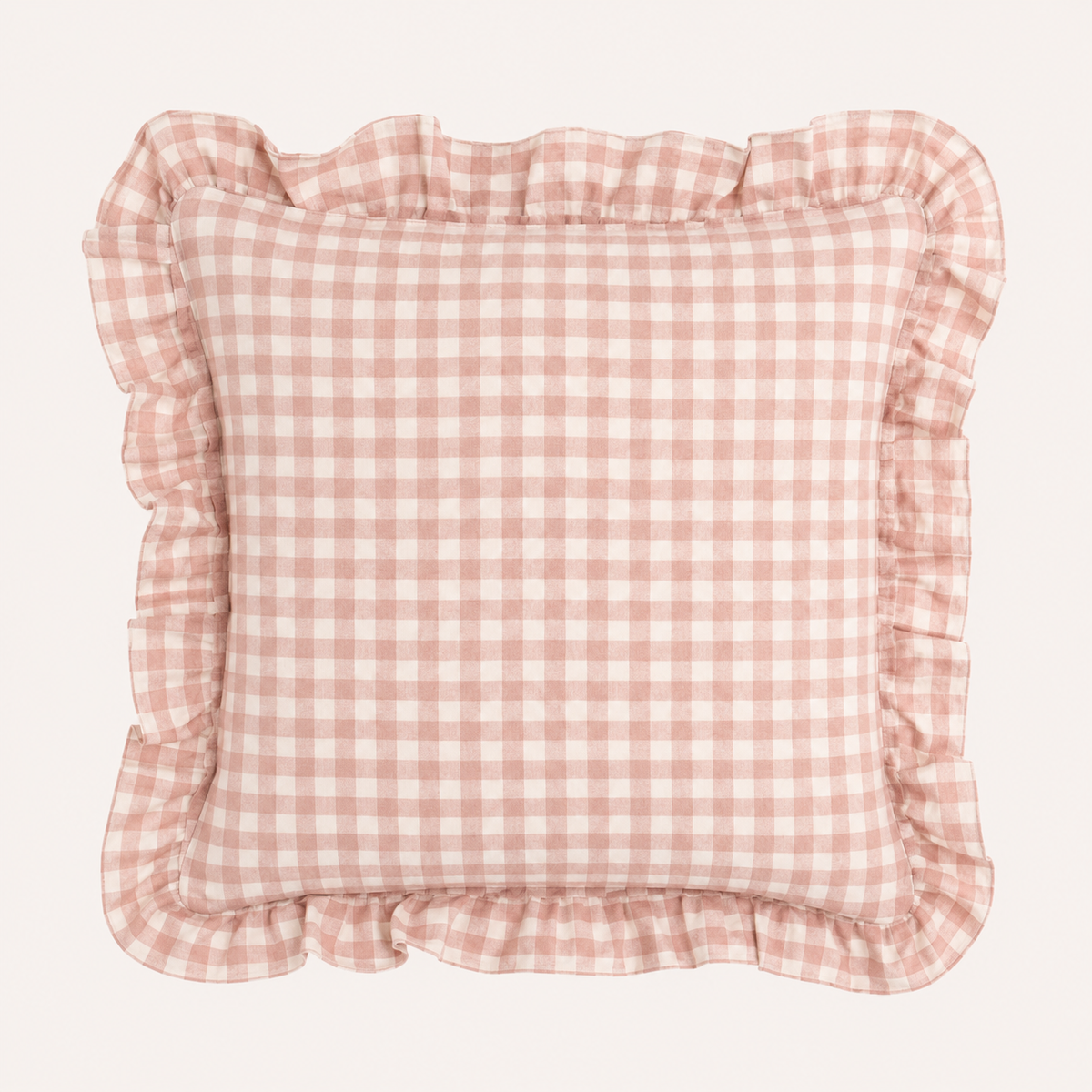Gingham putetrekk dus rosa