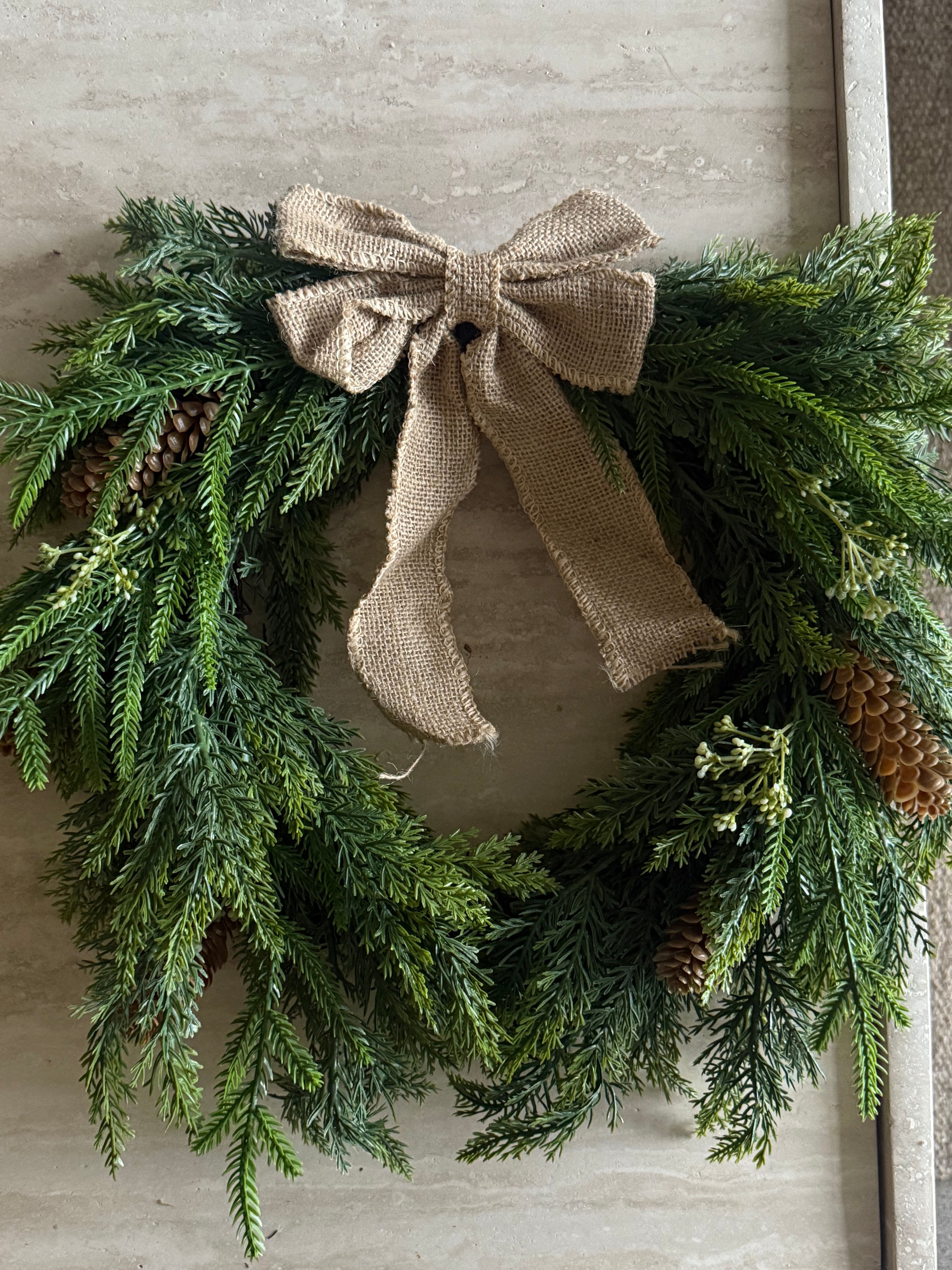 Krans med sløyfe medium