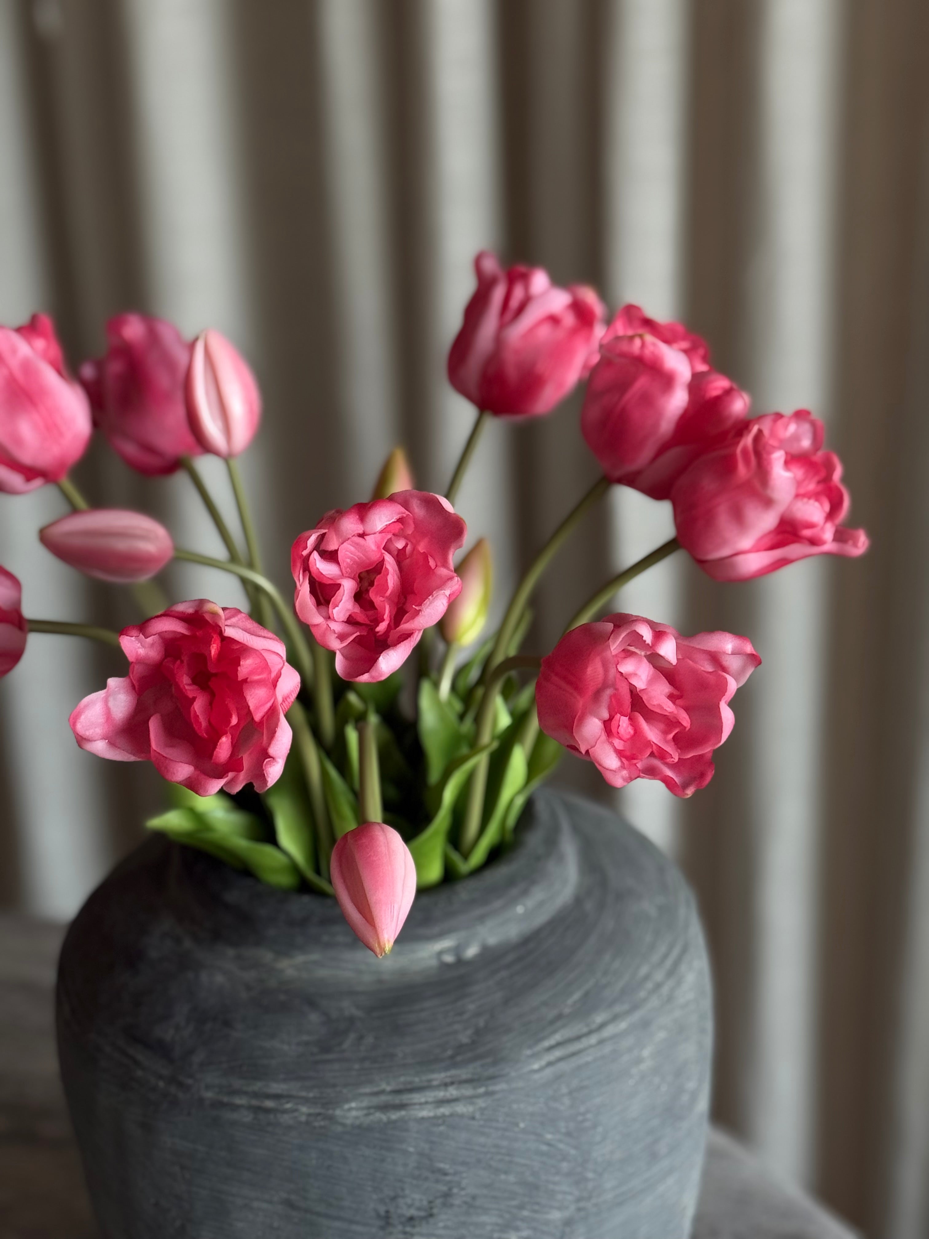 Tulipan premiumbukett klar rosa