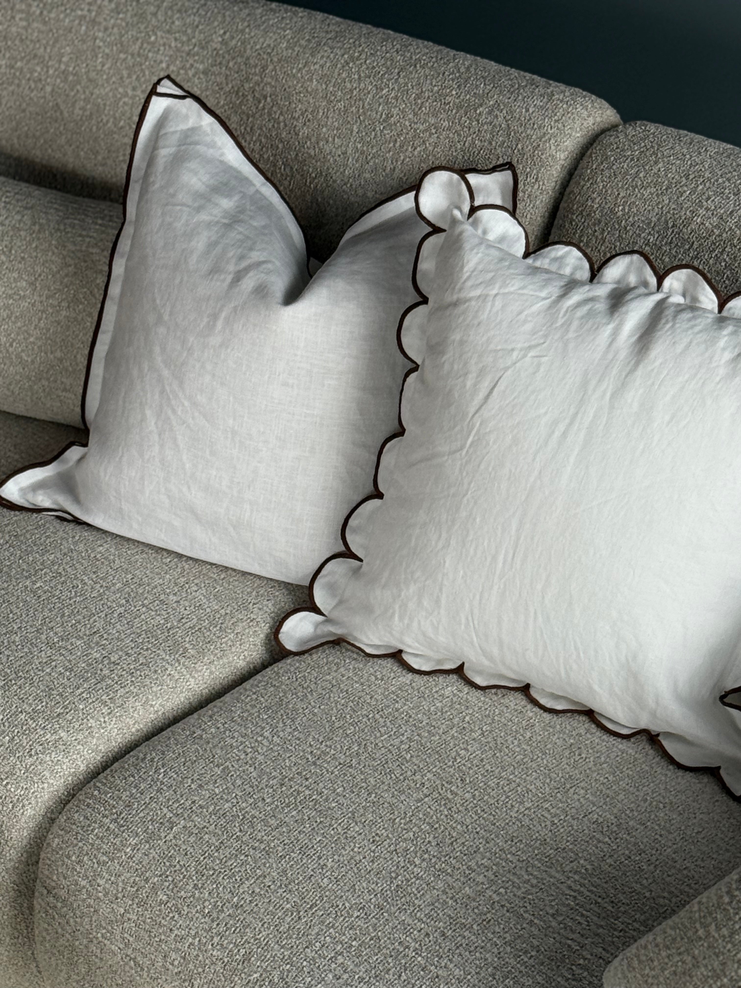 VKW scallop linen 50x50