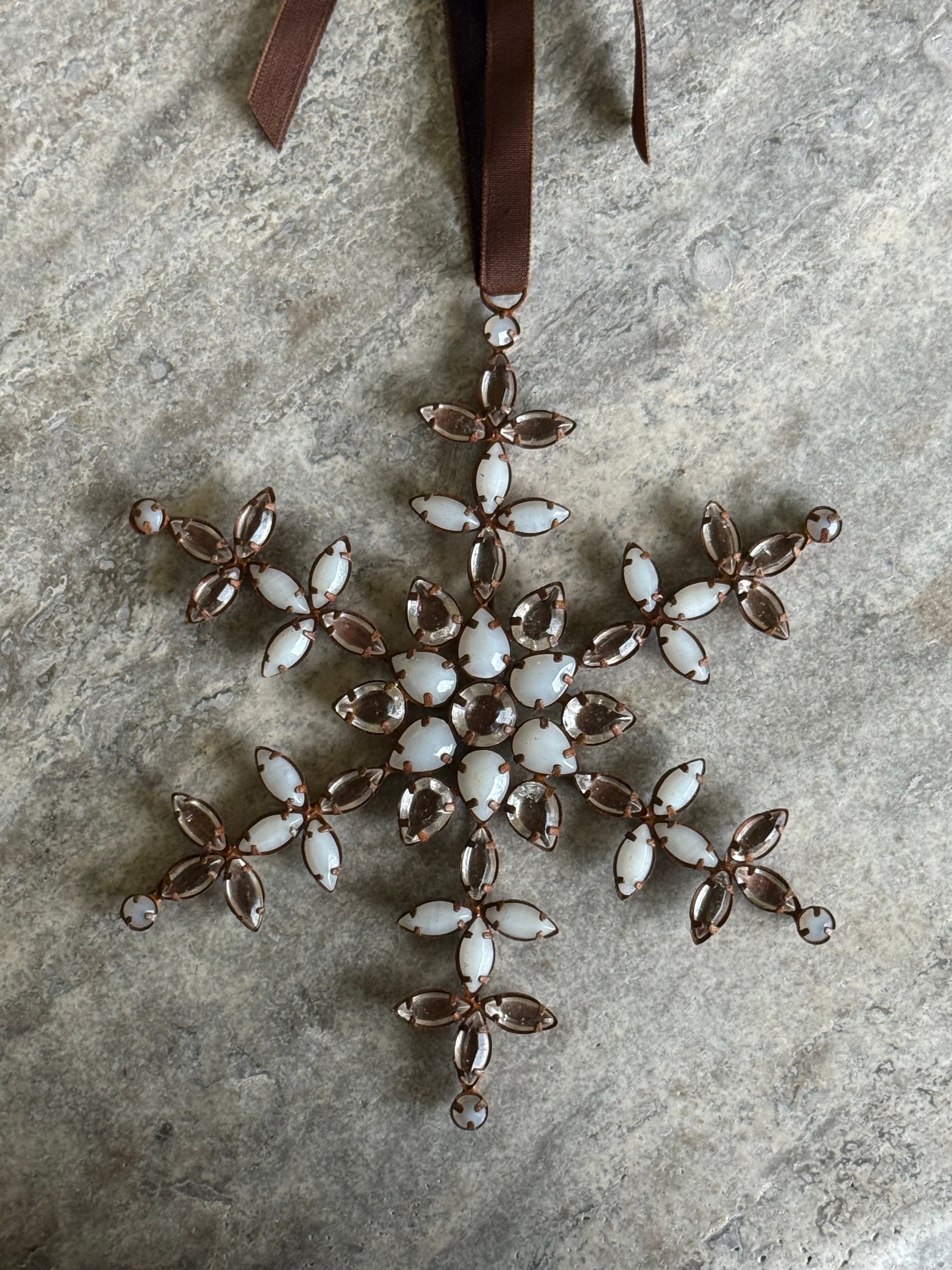 Snøfnugg rust 12 cm