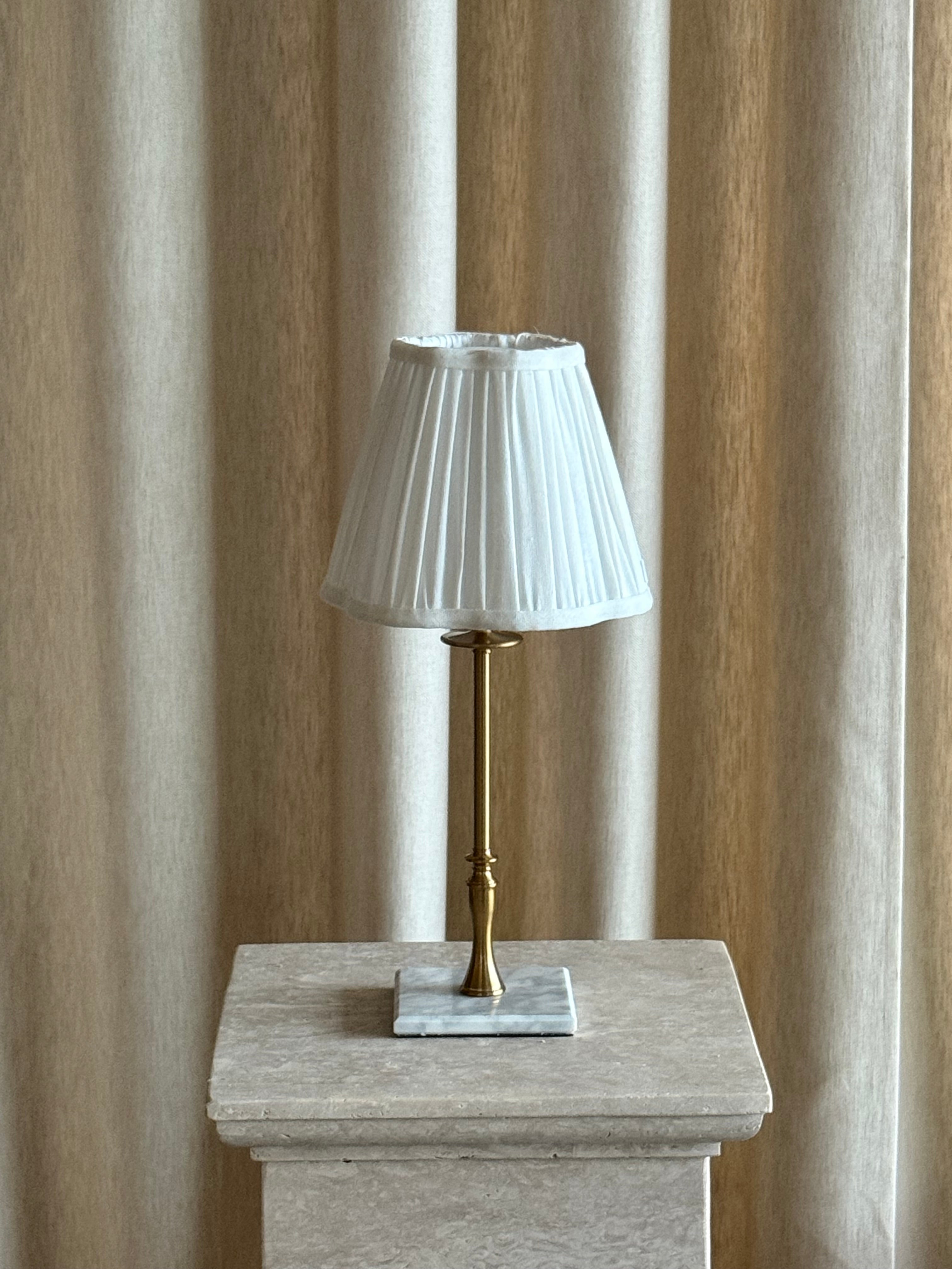 Lampefot messing/marmor