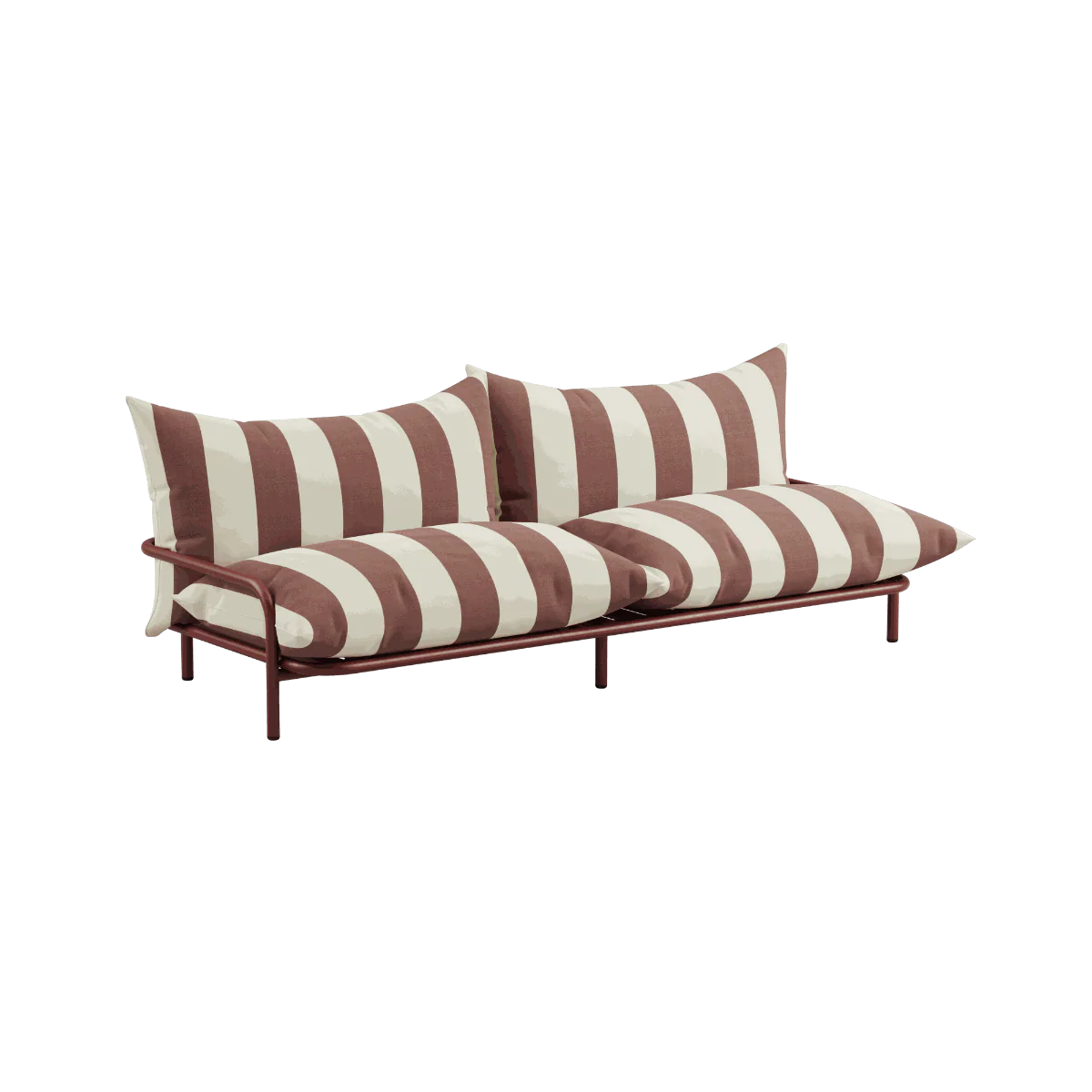 Mollis hagesofa burgunder