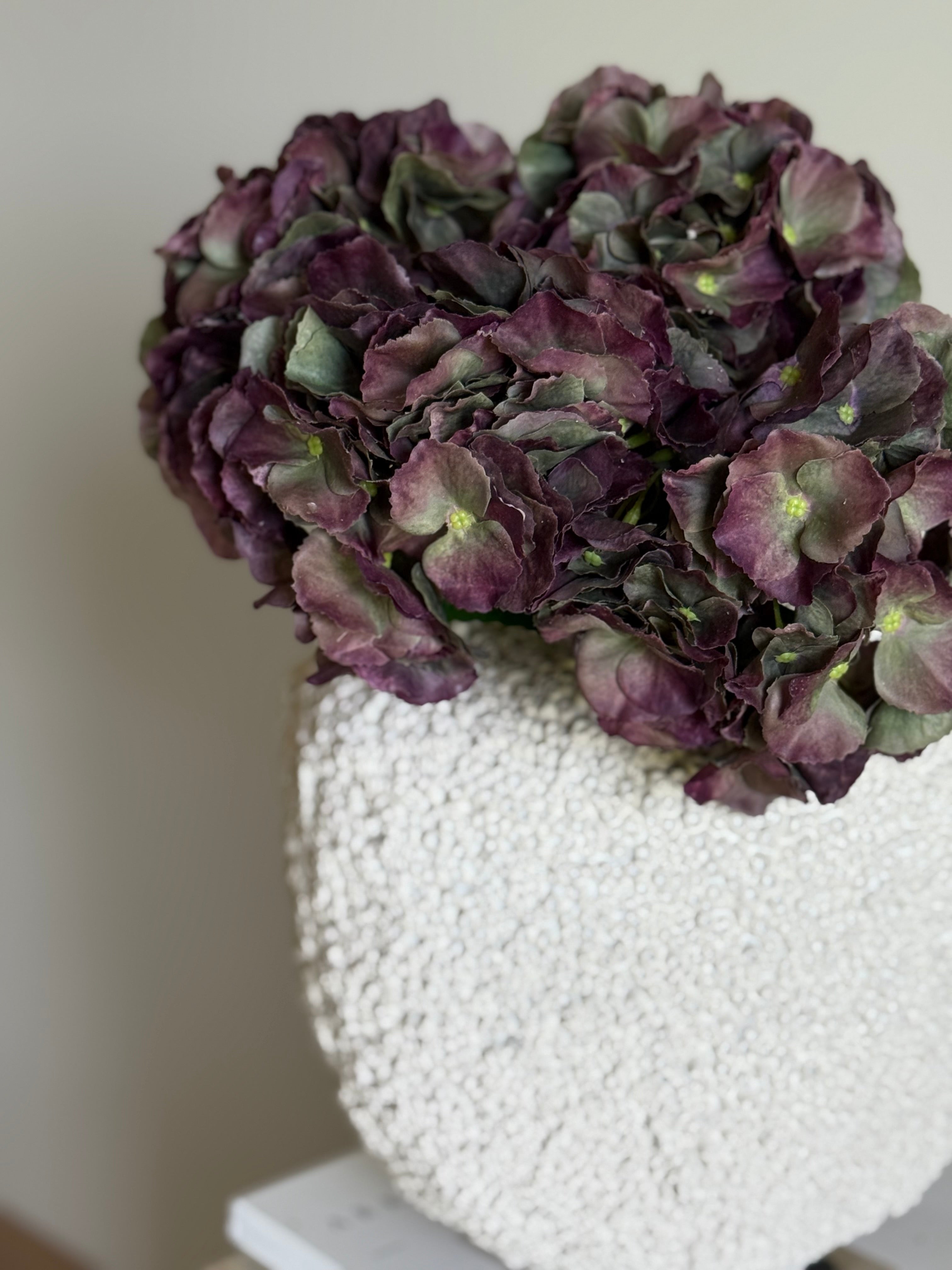 Hortensia mørk lilla/grønn