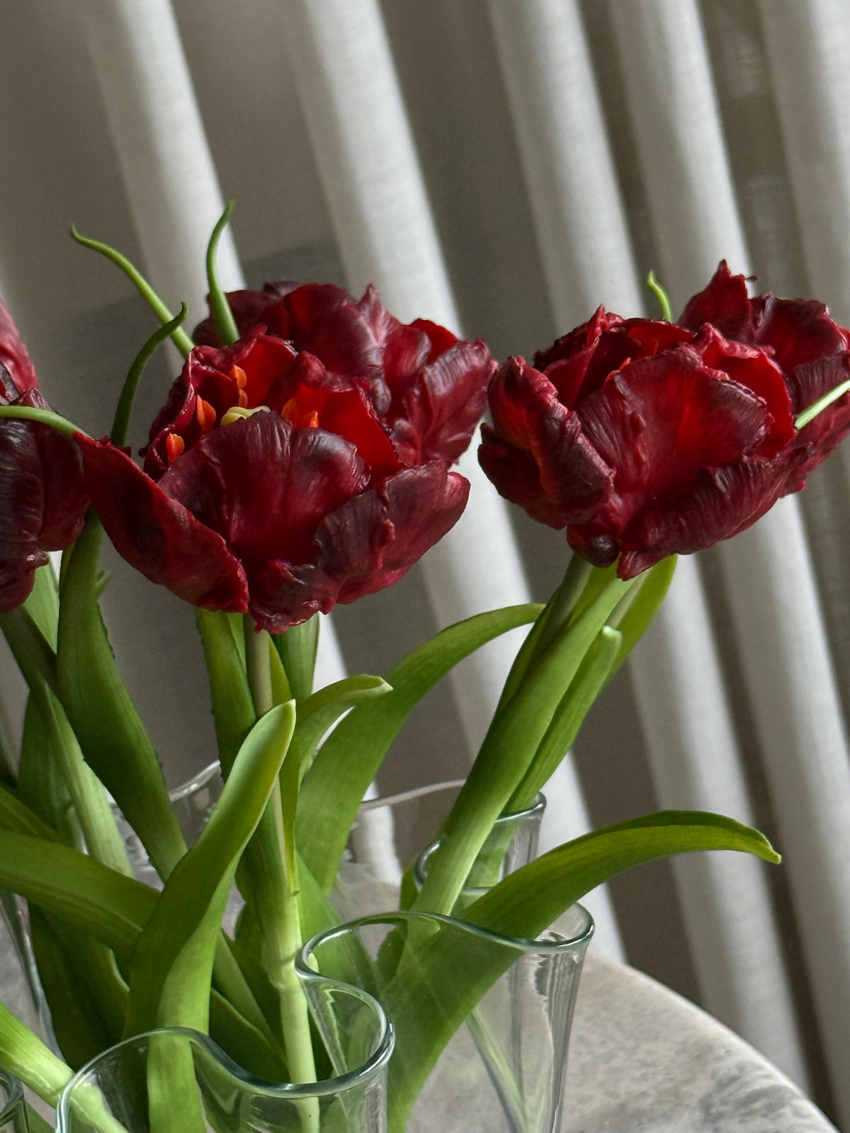 Tulipan premiumbukett mørk rød
