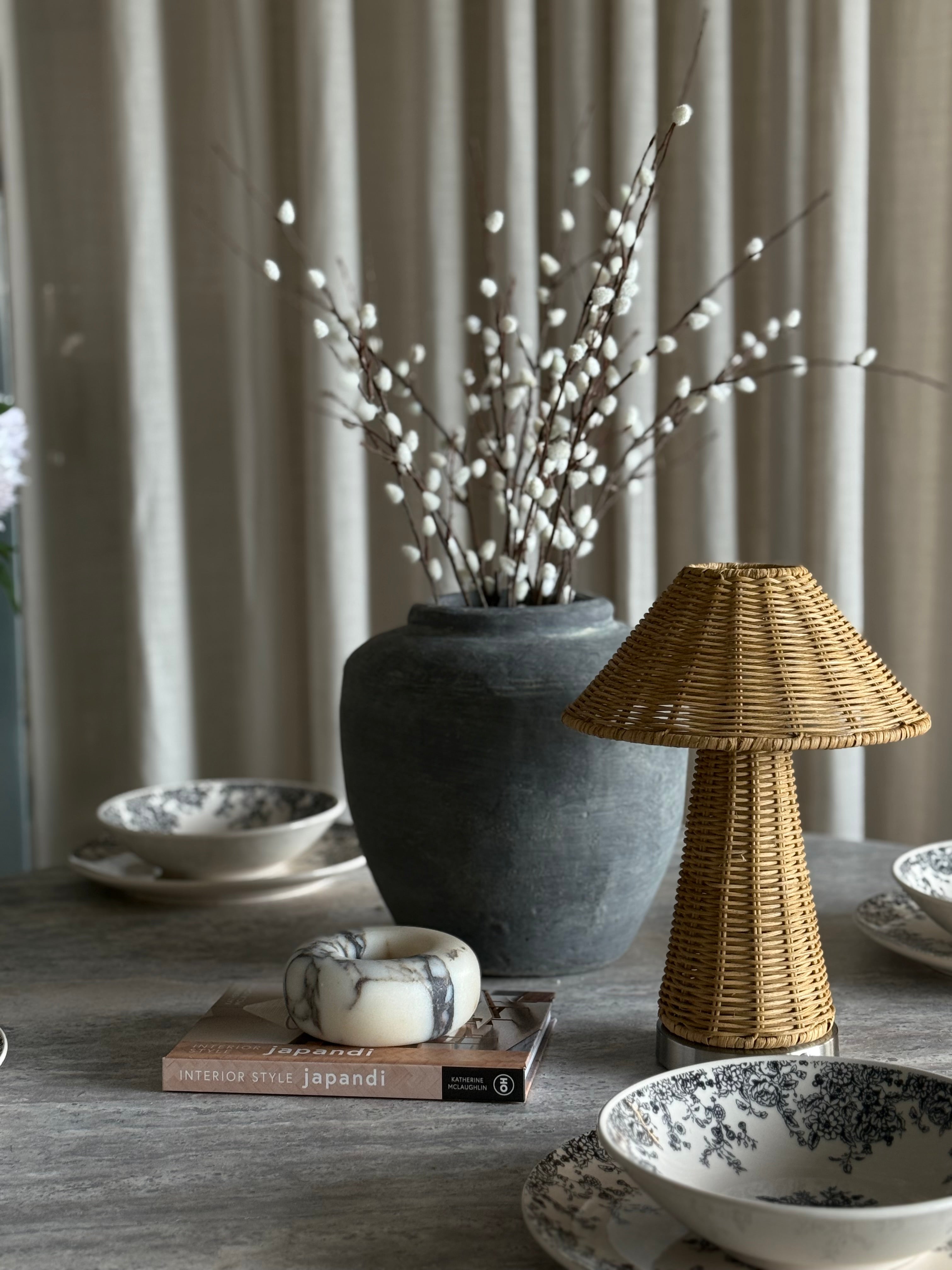 Noelle trådløs lampe stål