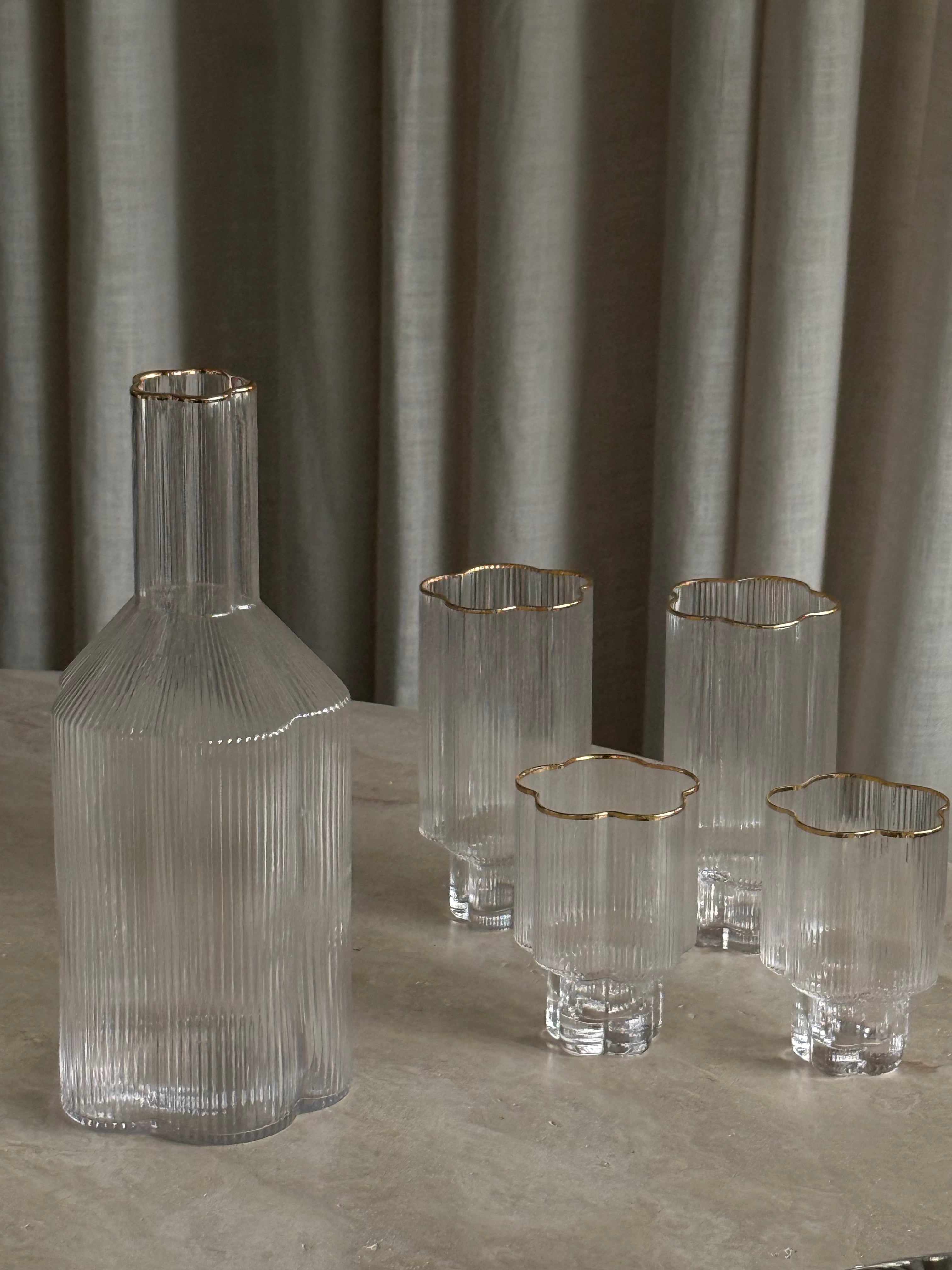 Flora glass høy 2 pk