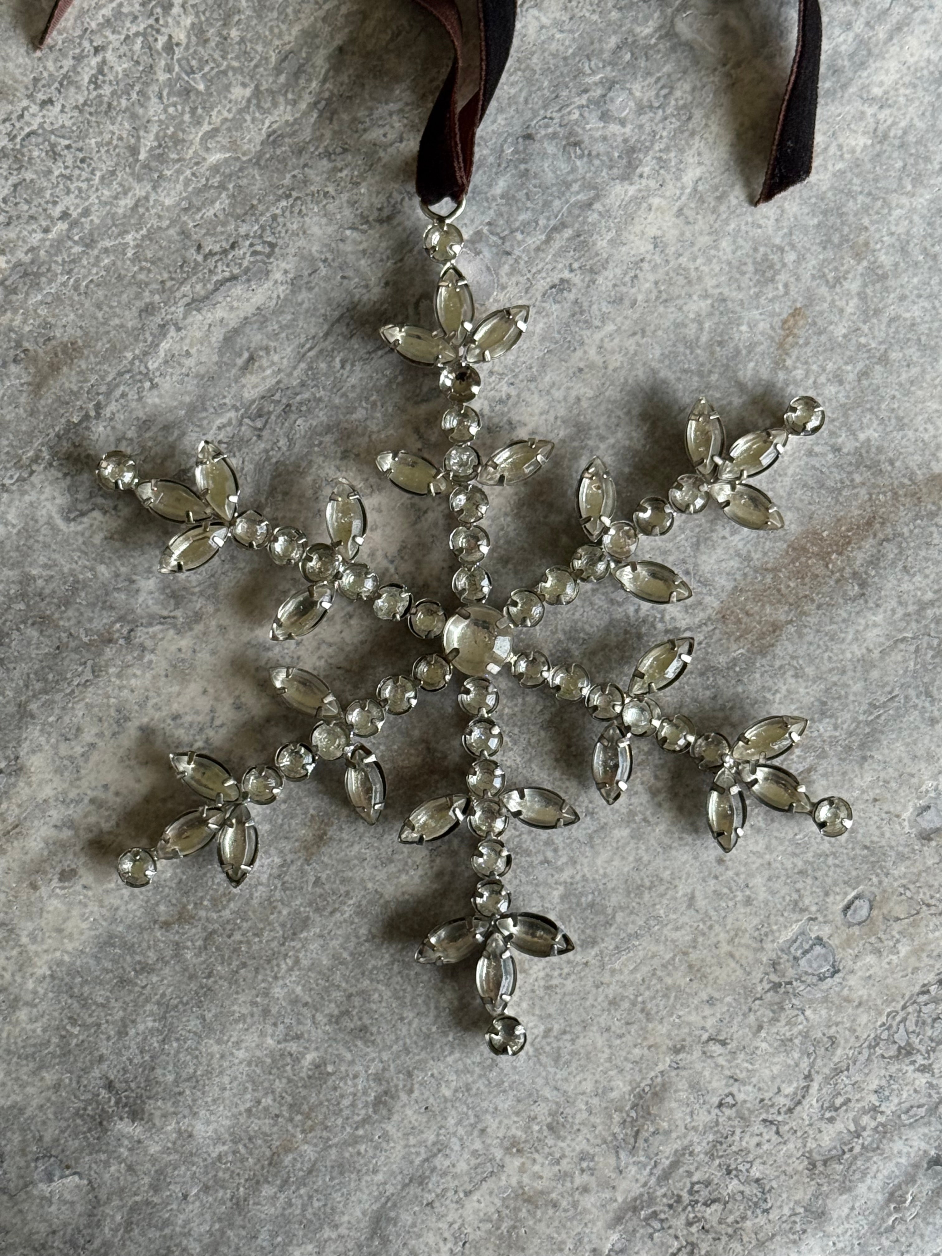 Snøfnugg sølv 12 cm