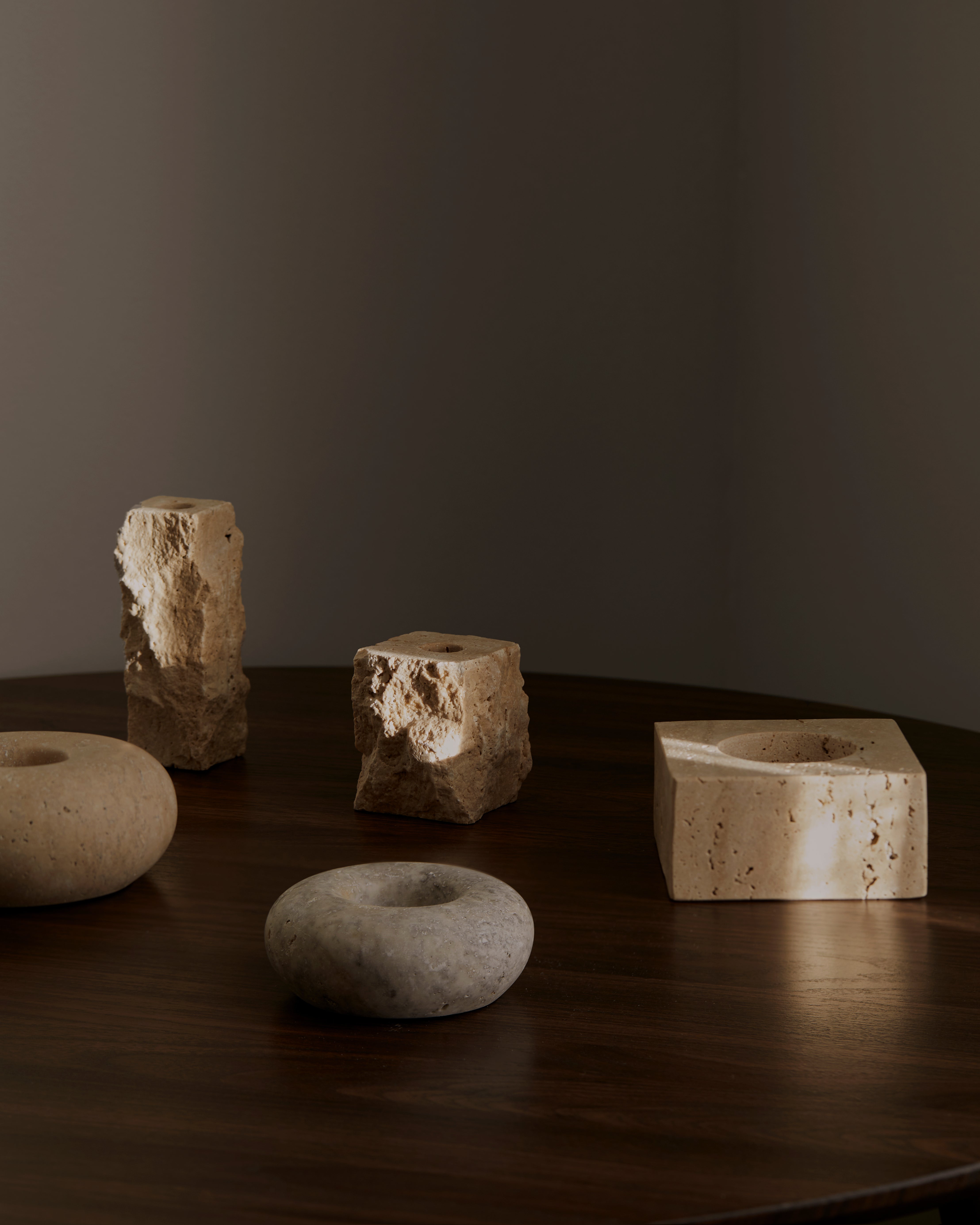 Stella mini lys travertin