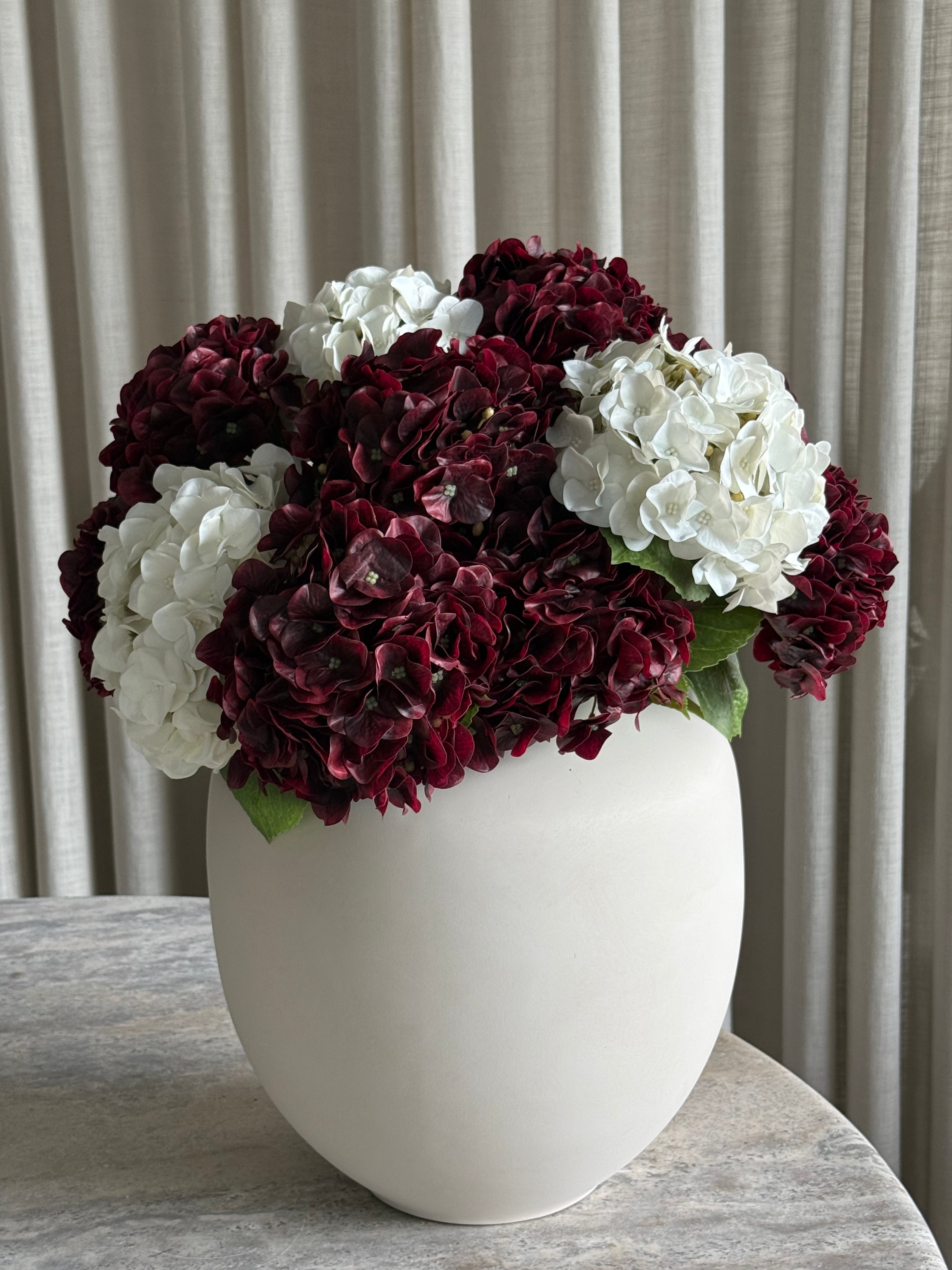 Hortensia premium dyp rød