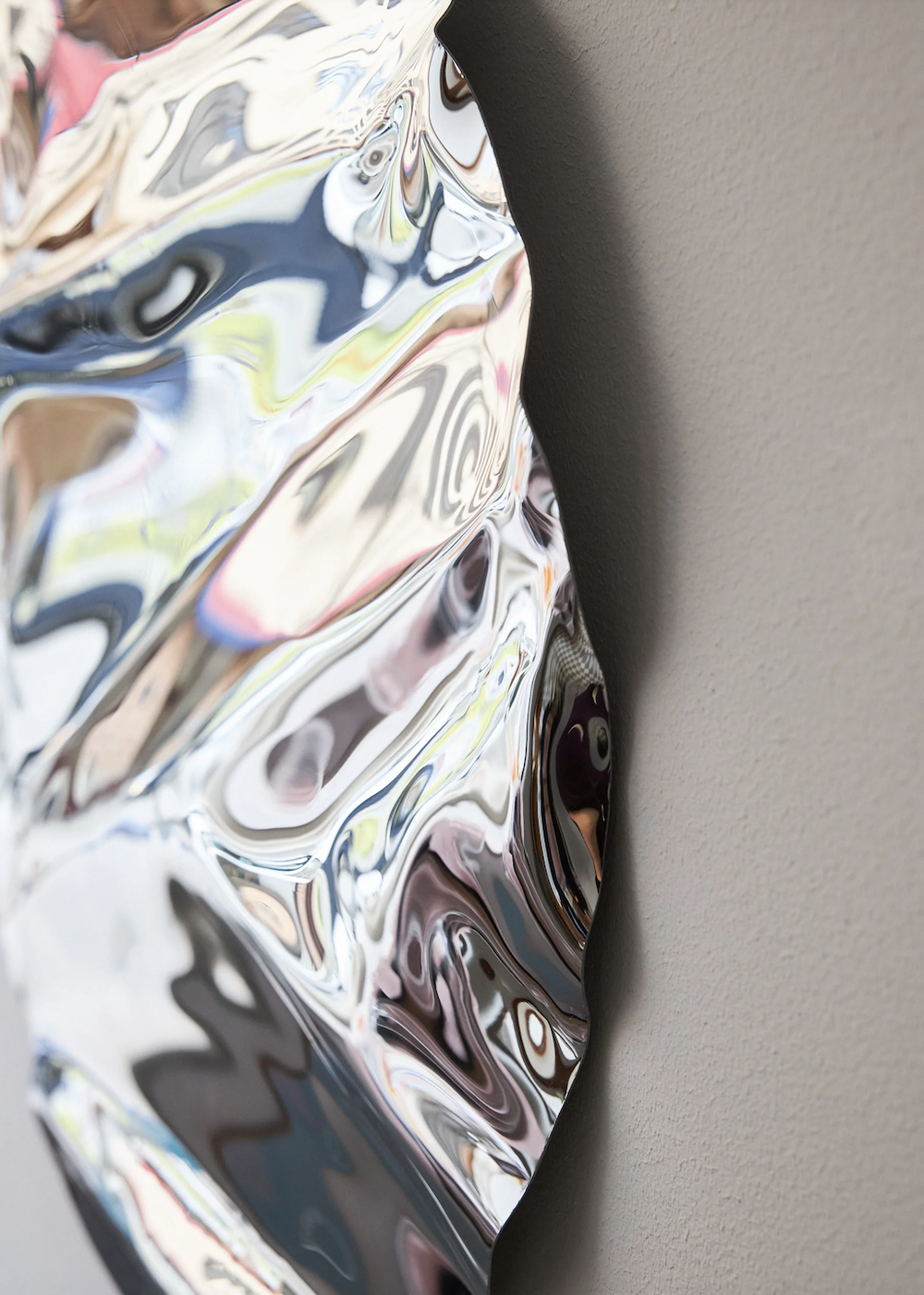 Psychedelic mirror rund 50 cm