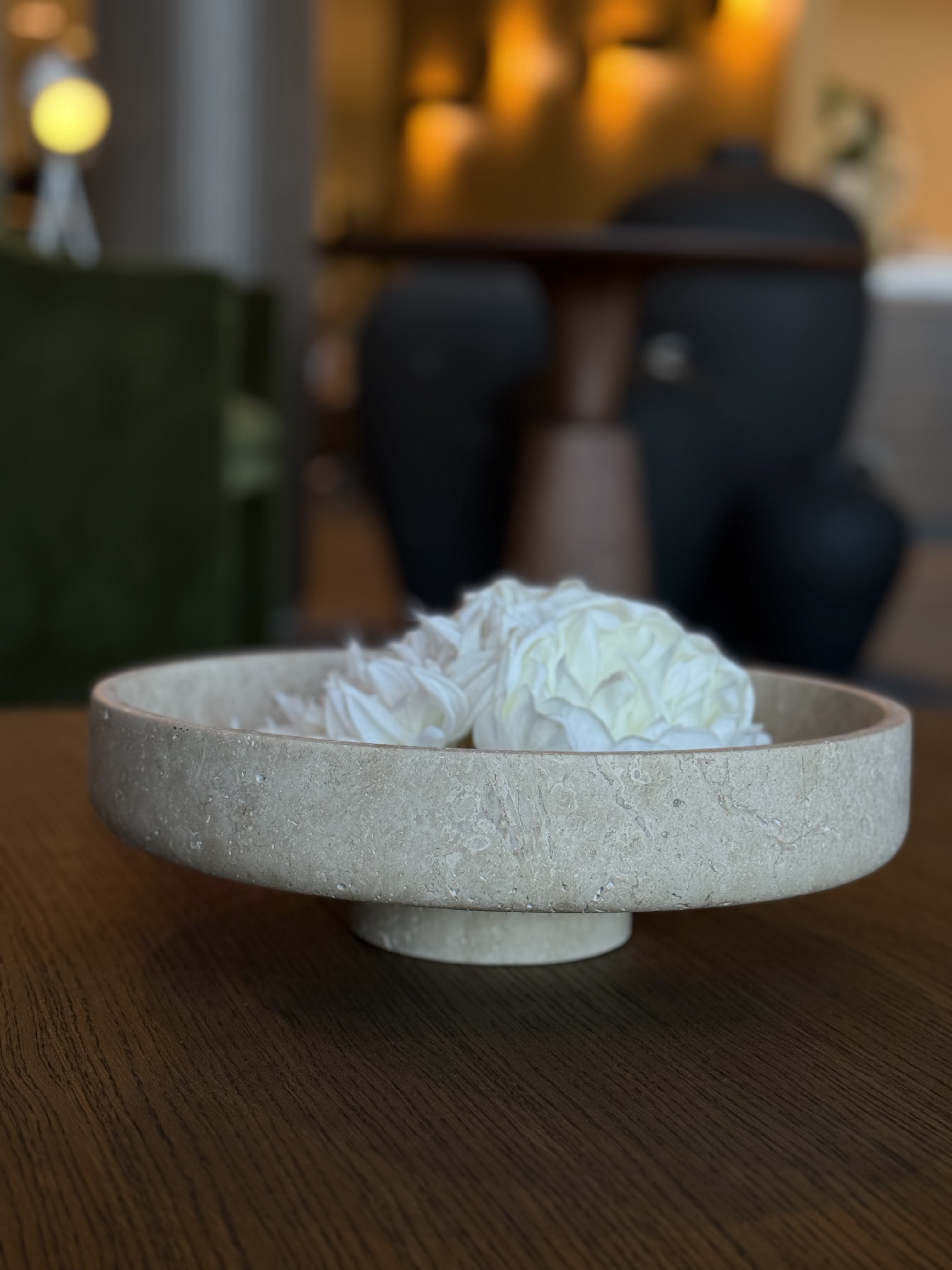 Amara bowl lys travertin Ø:35cm