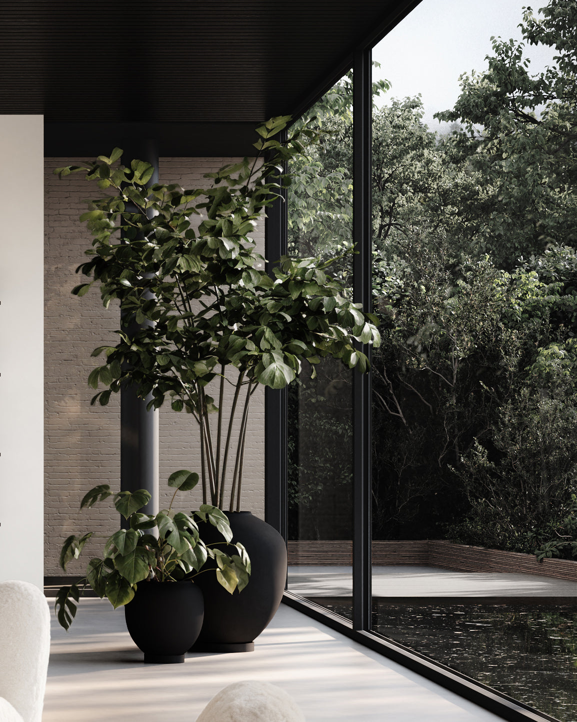 Sunao vase svart stor