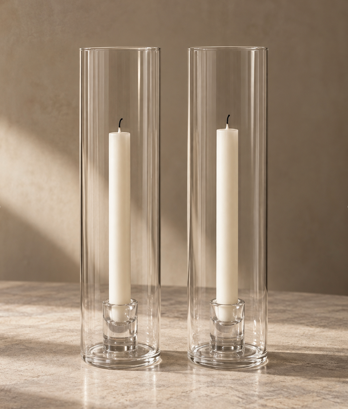 Lysestake glass 2 pk