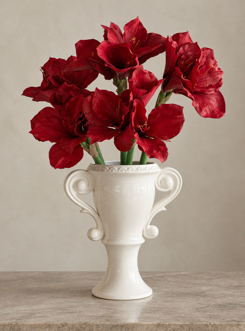 Amaryllis rød bukett