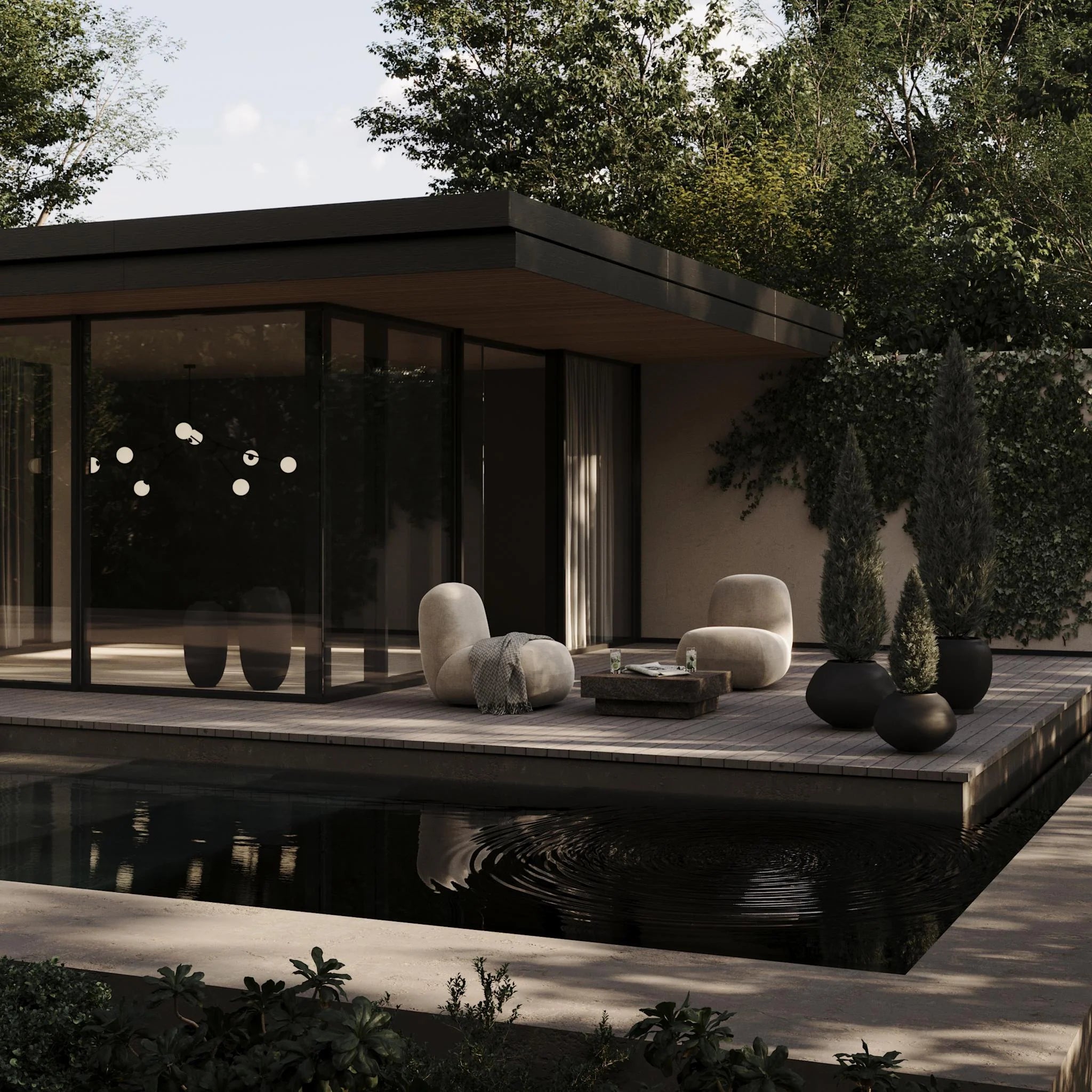 Toe flat loungestol outdoor