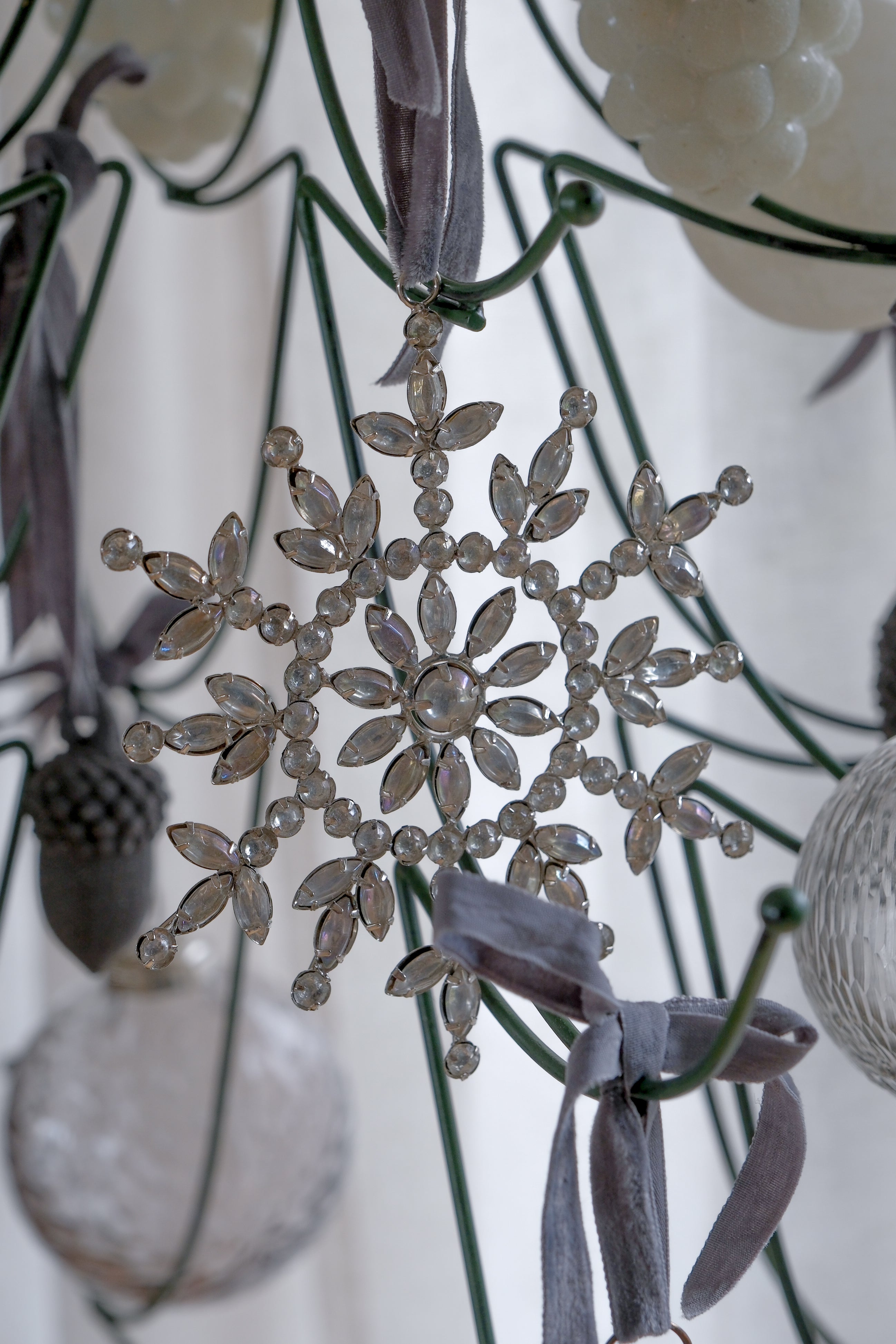 Krystall sølv 12 cm