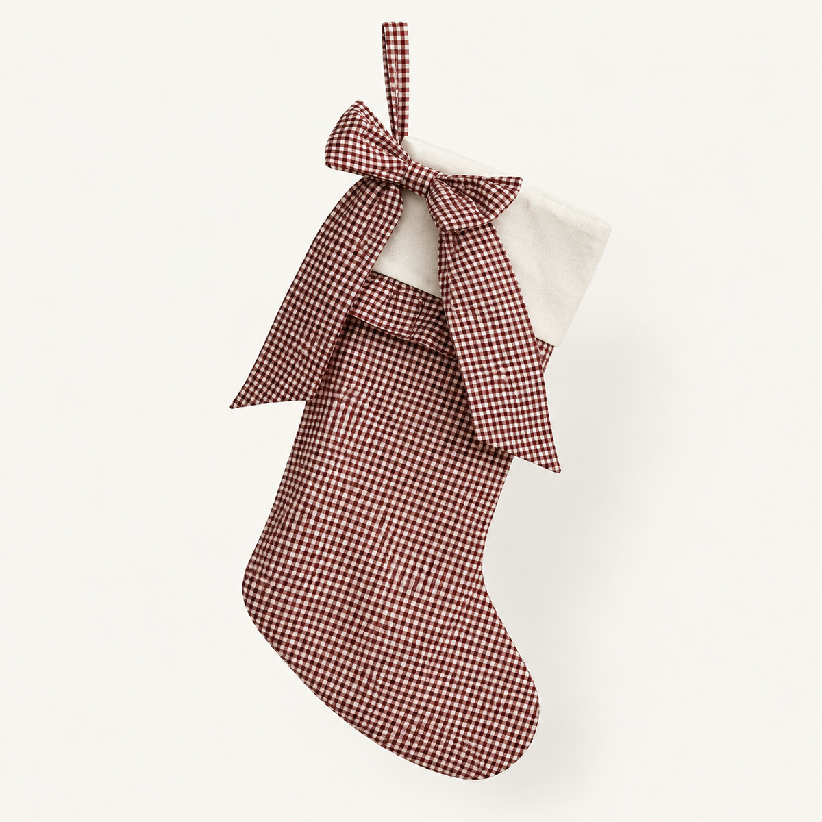 Julesokk gingham