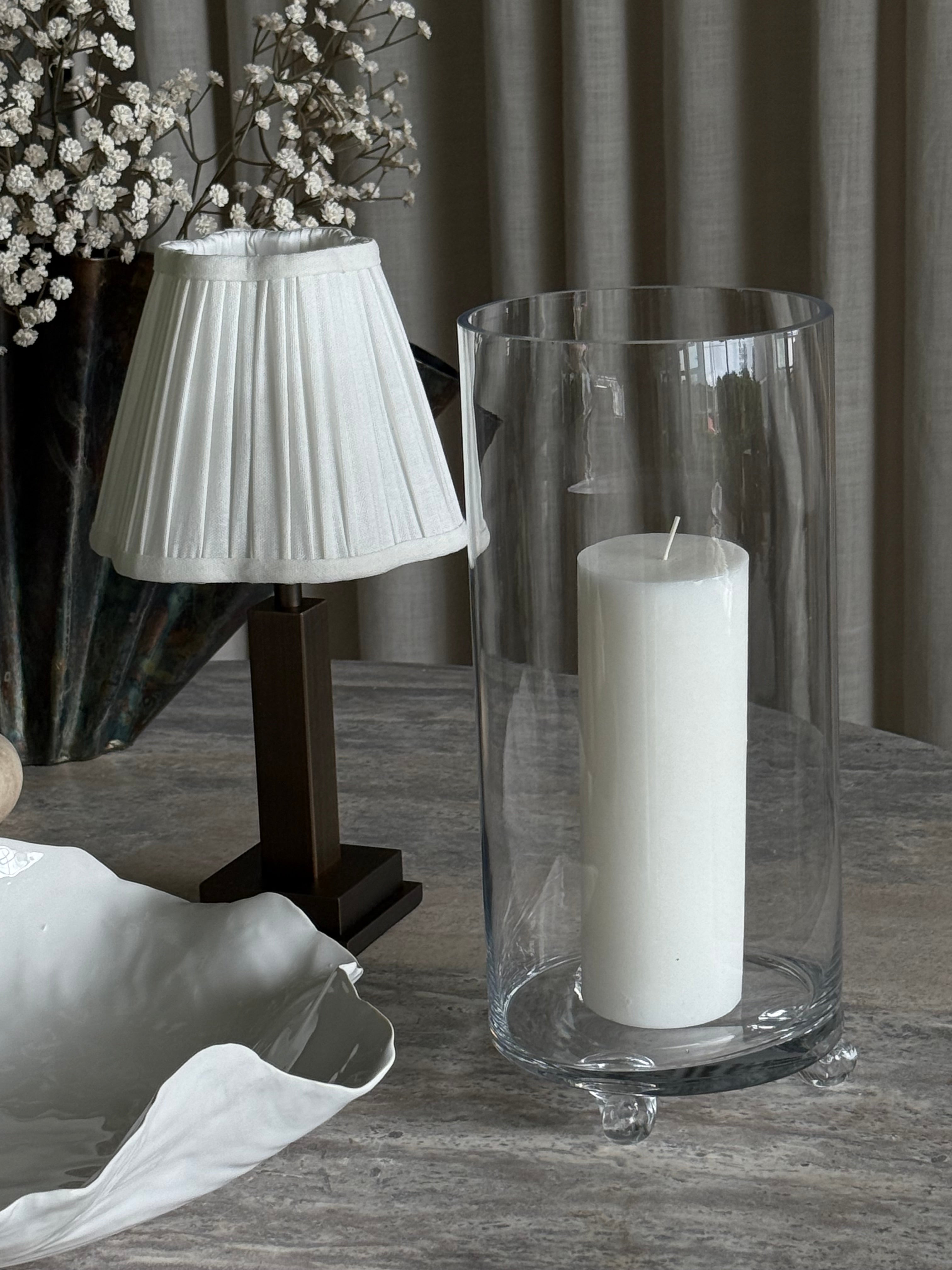 Glassbolle med 3 ben 33cm