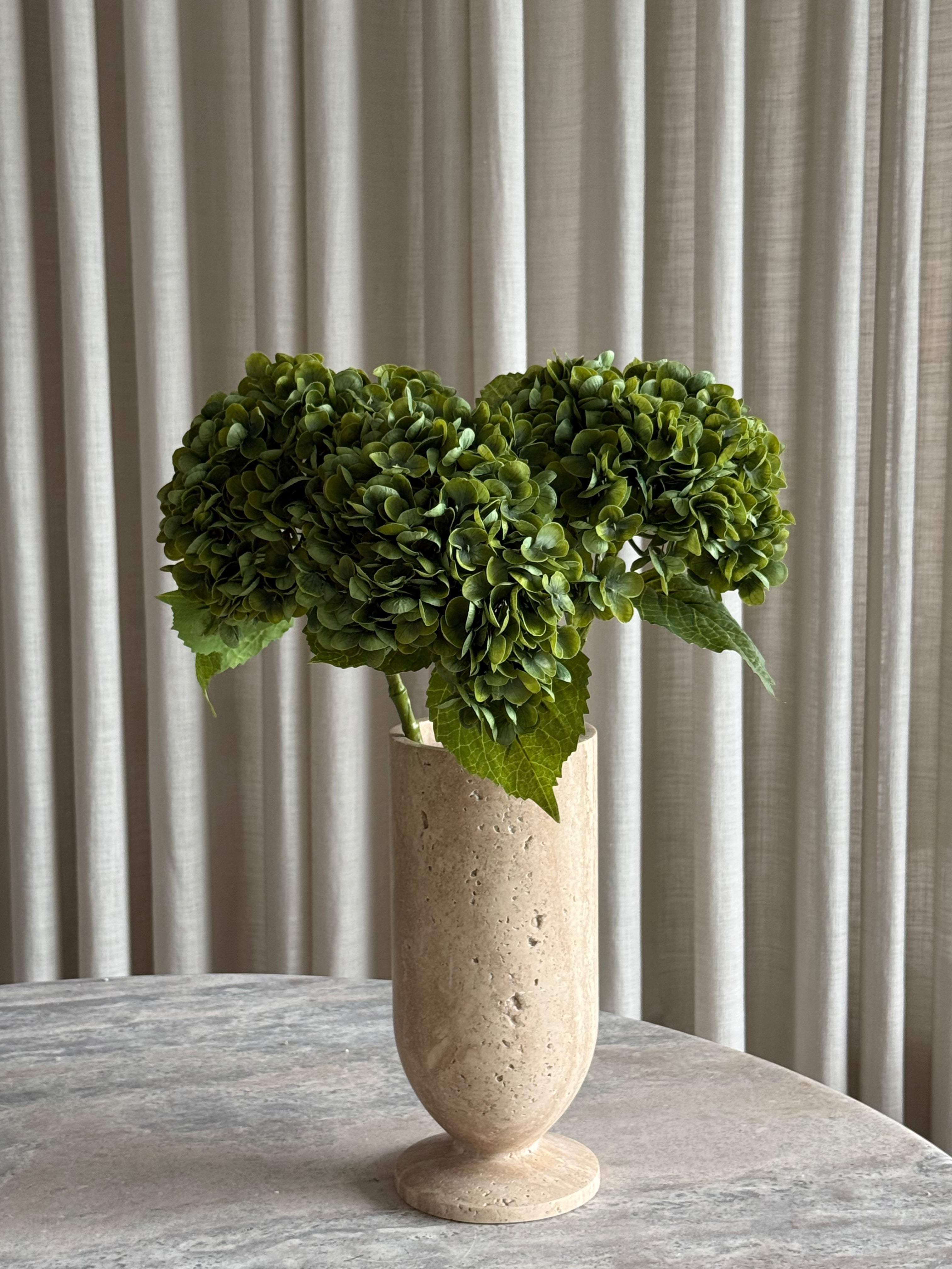 Hortensia mørk grønn