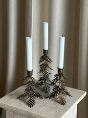 Tre lysestake antikk lav