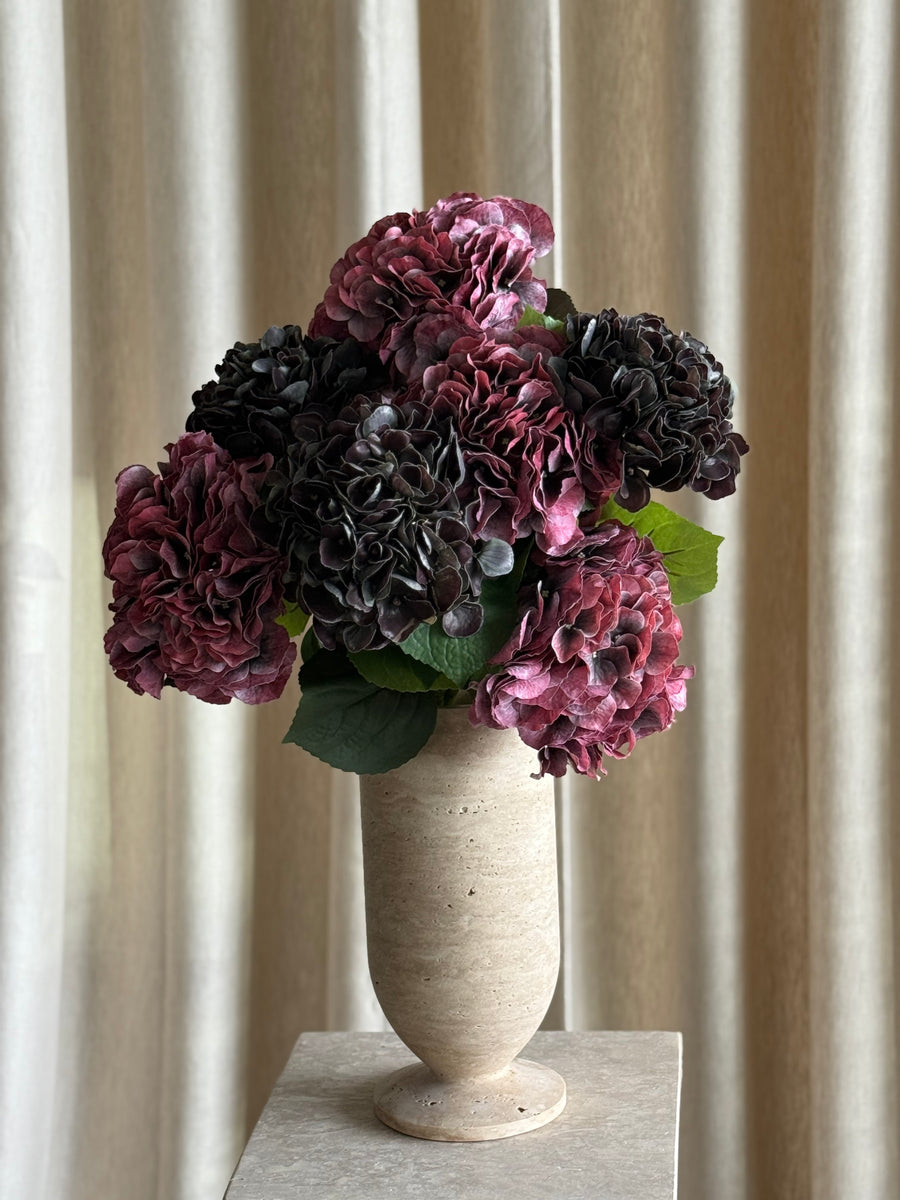 Hortensiabukett burgundy