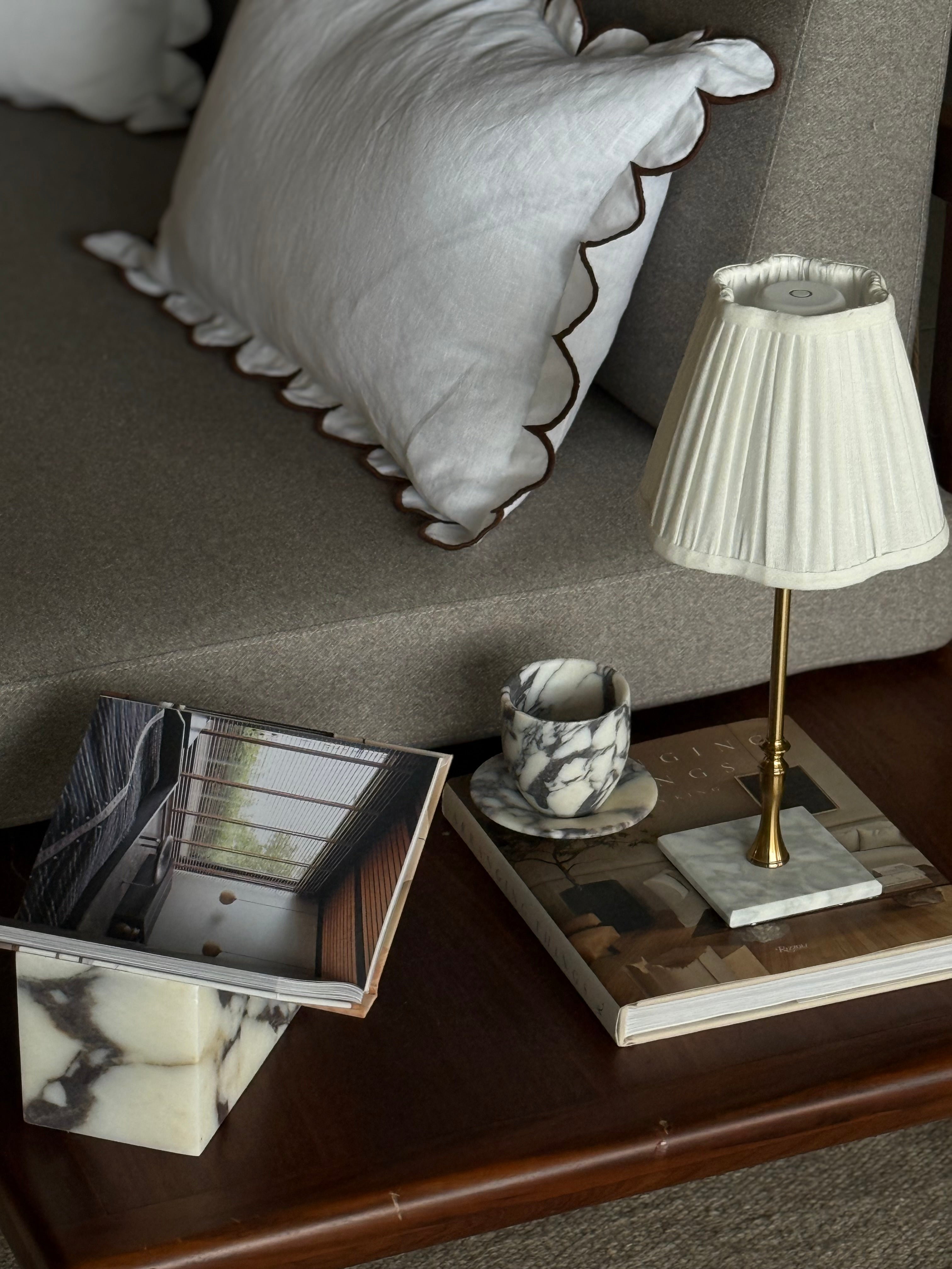 VKW scallop linen 40x60