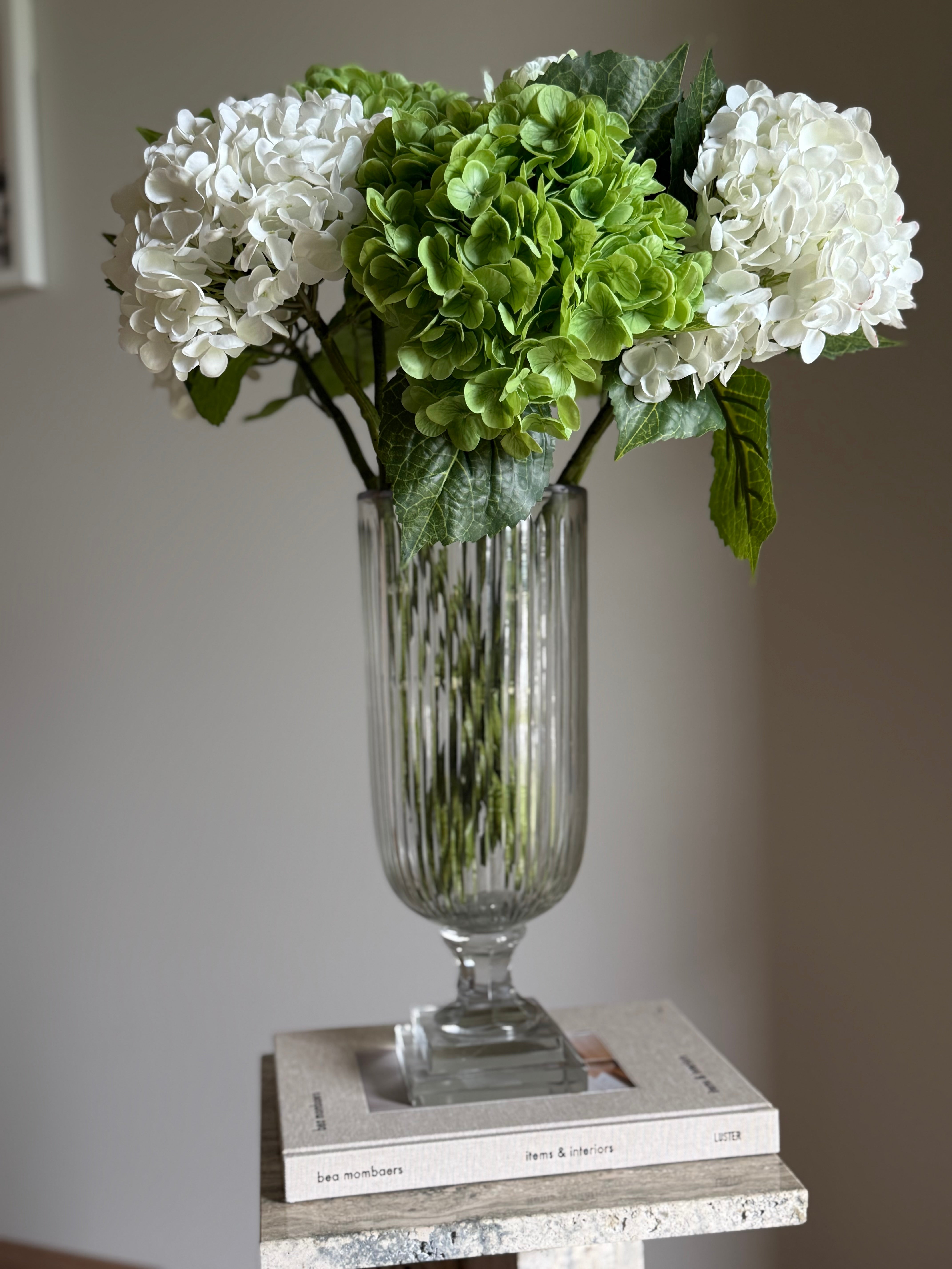 Vase glass/riller