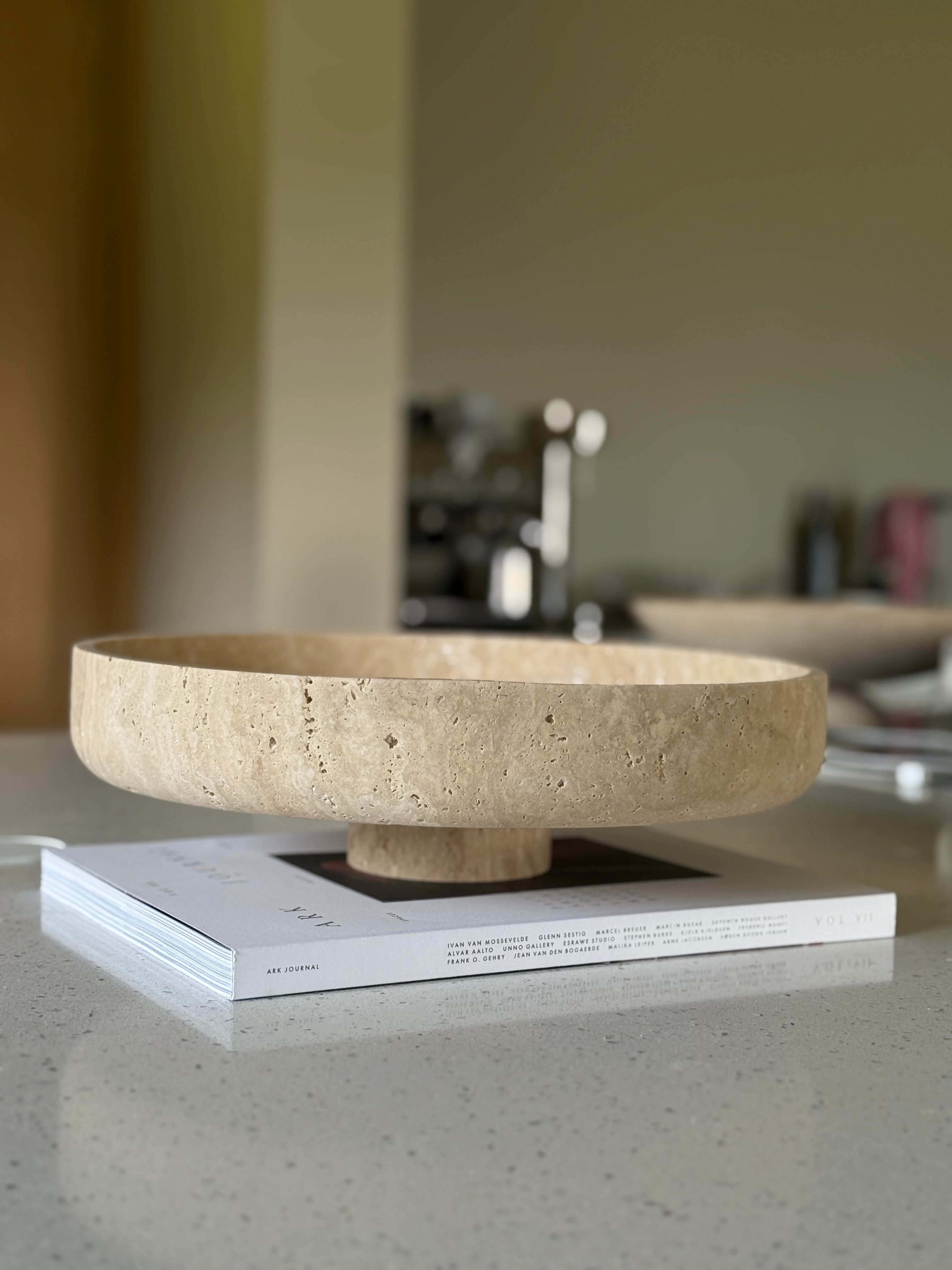 Amara bowl lys travertin Ø:35cm