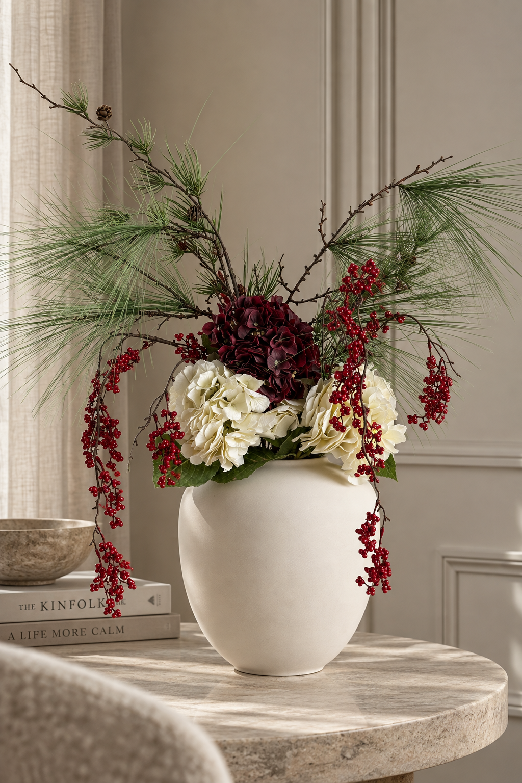 Winter Berry kunstig bukett