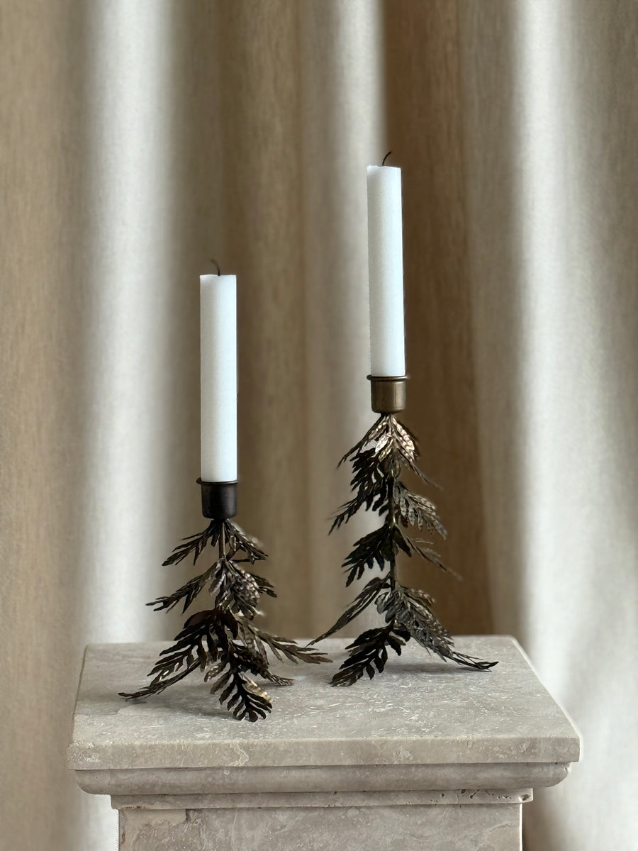 Tre lysestake antikk høy