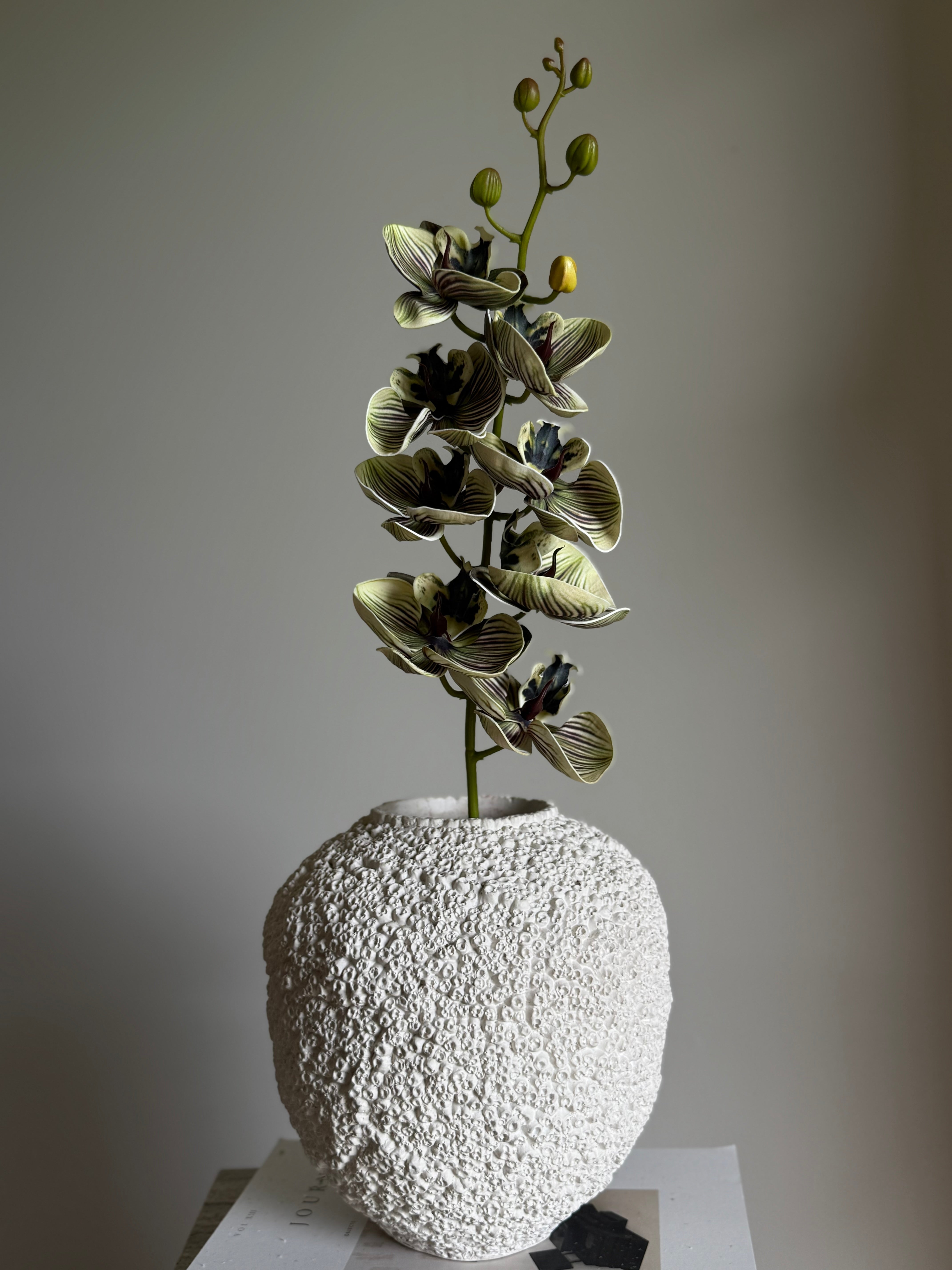 Orkidé grønn/mørke toner