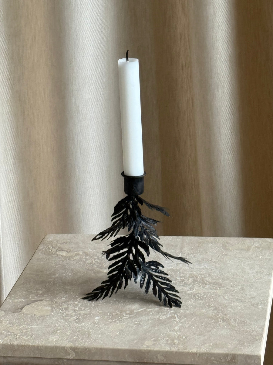 Tre lysestake svart lav