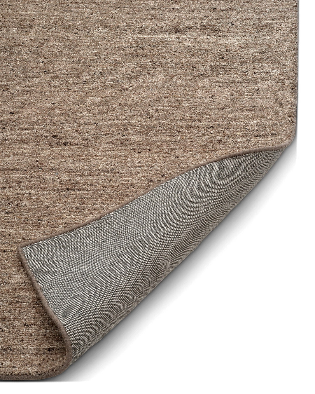 Boucle brun melert gulvteppe