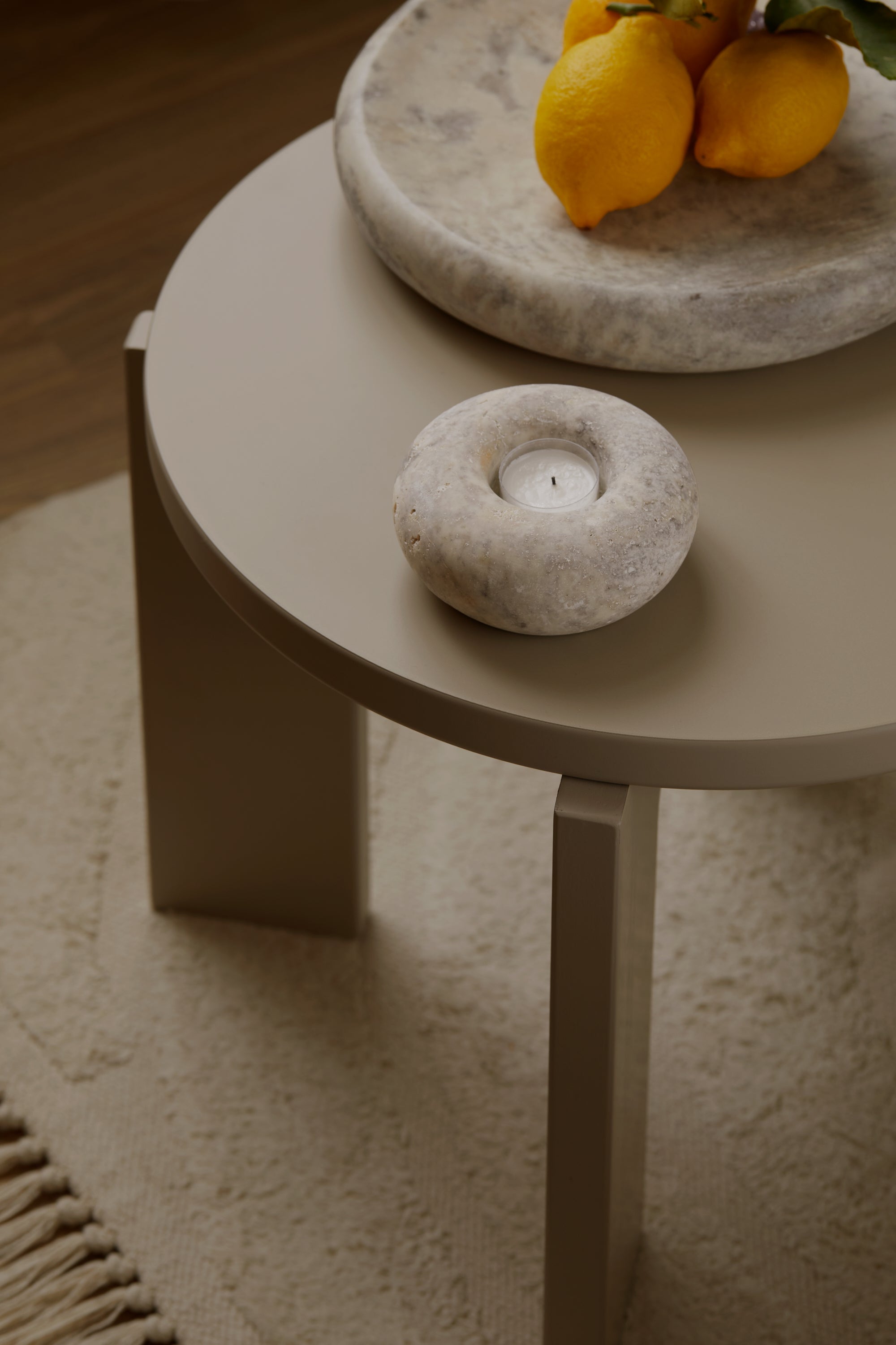 Stella mini lys travertin