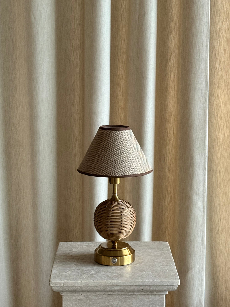 Lampeskjerm beige/brun