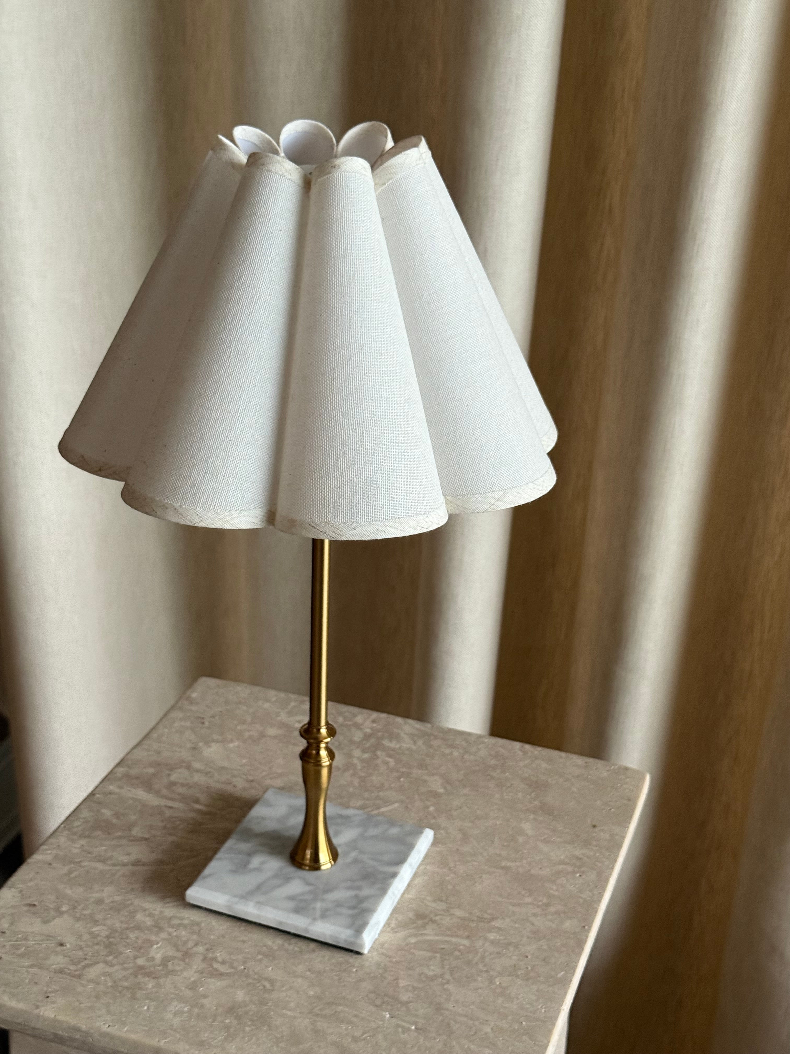 Lampefot messing/marmor