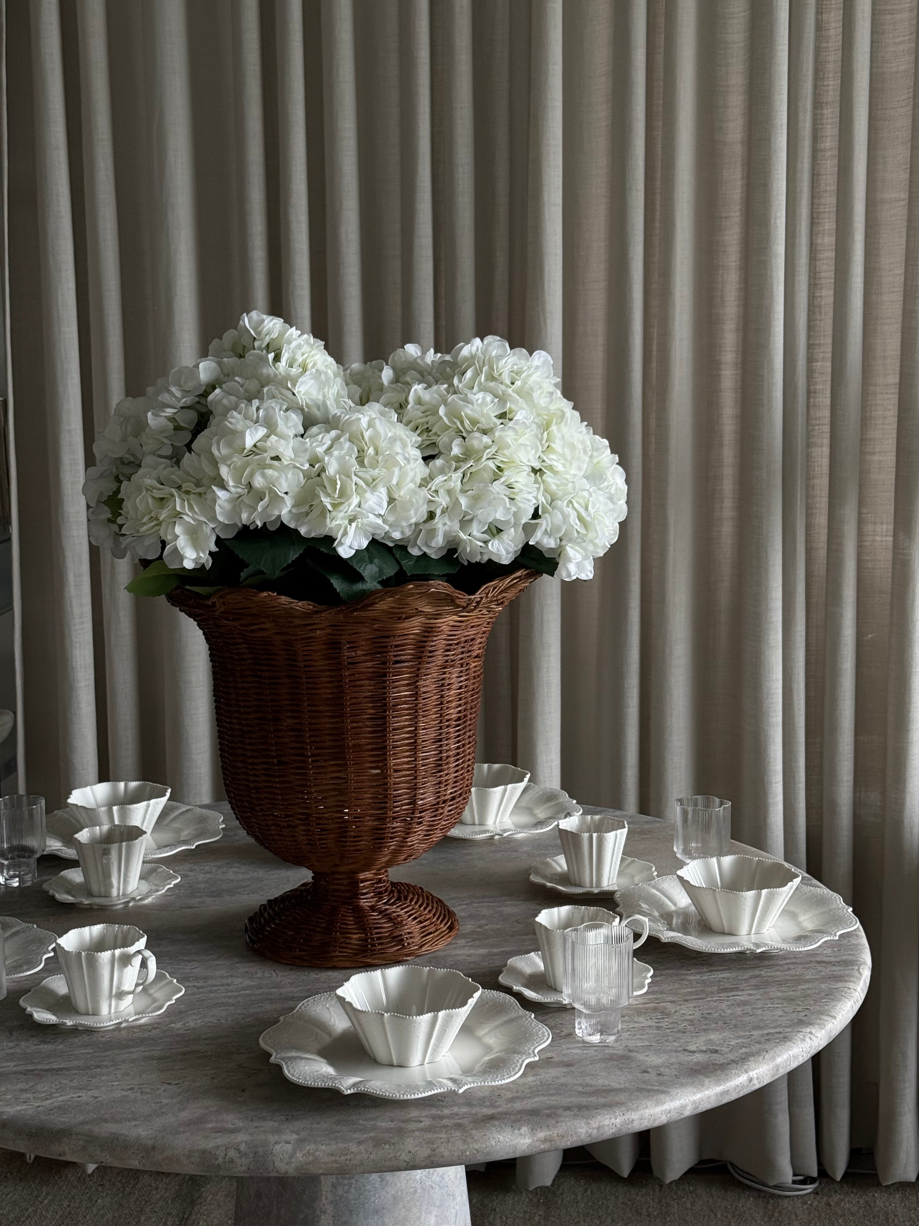 Wave vase mørk