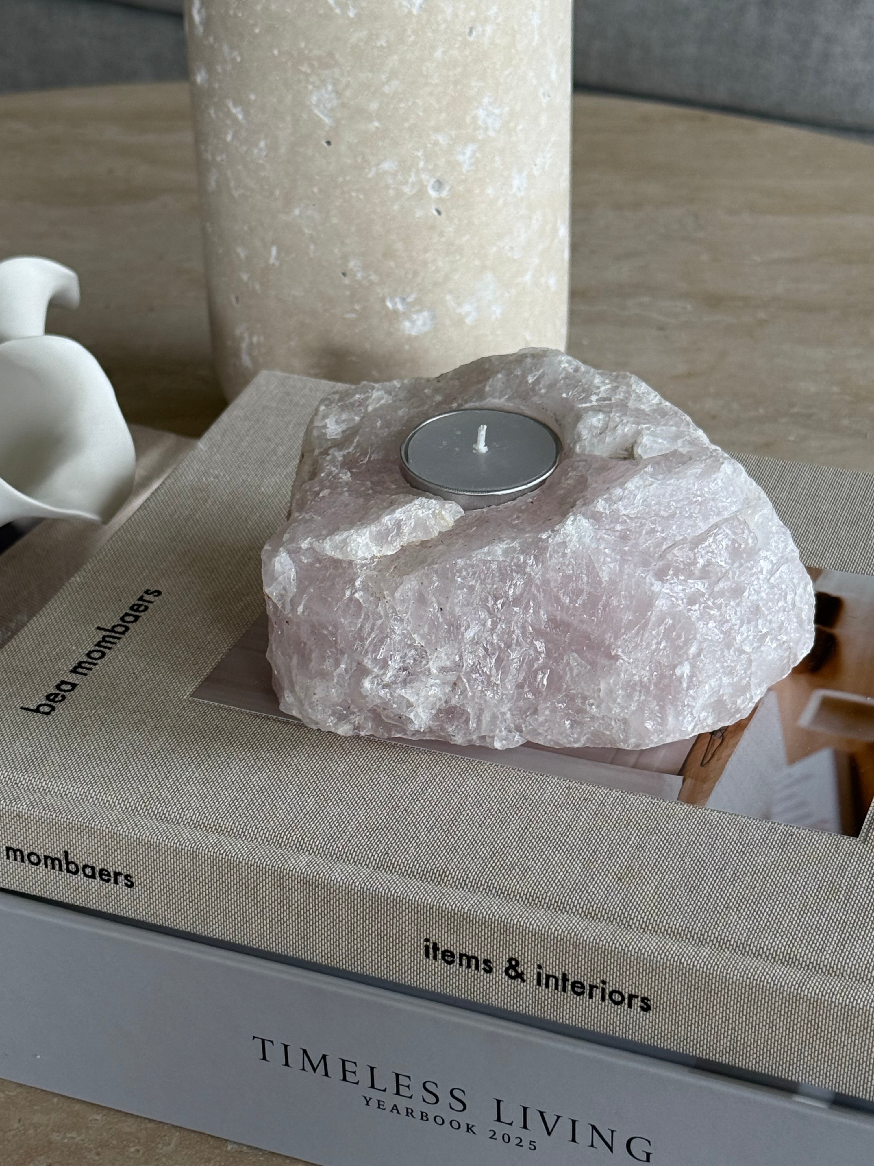 Quartz telysholder isrosa